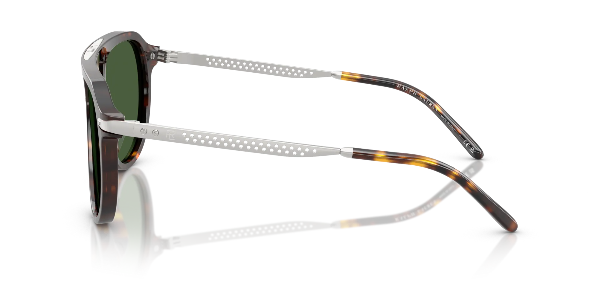 Ralph Lauren RL8228U 500371 Occhiali da sole Acetato Marrone Verde Pilot Normale - immagine 4