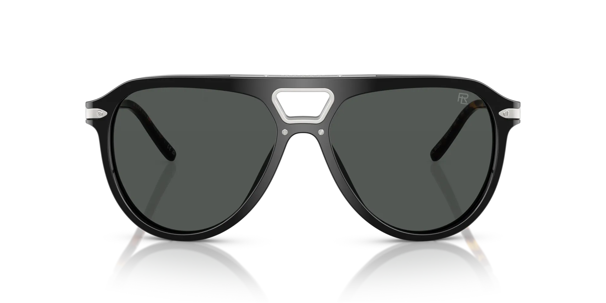 Ralph Lauren RL8228U 500187 Occhiali da sole Acetato Nero Grigio Pilot Normale - immagine 3