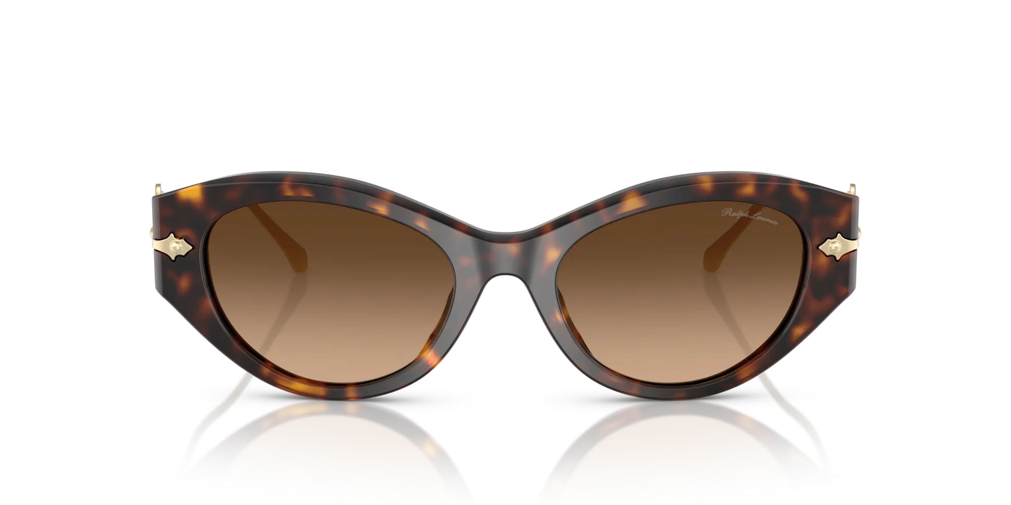 Ralph Lauren RL8227U 500374 Occhiali da sole Acetato Marrone Marrone Cat Eye Normale Sfumato - immagine 3