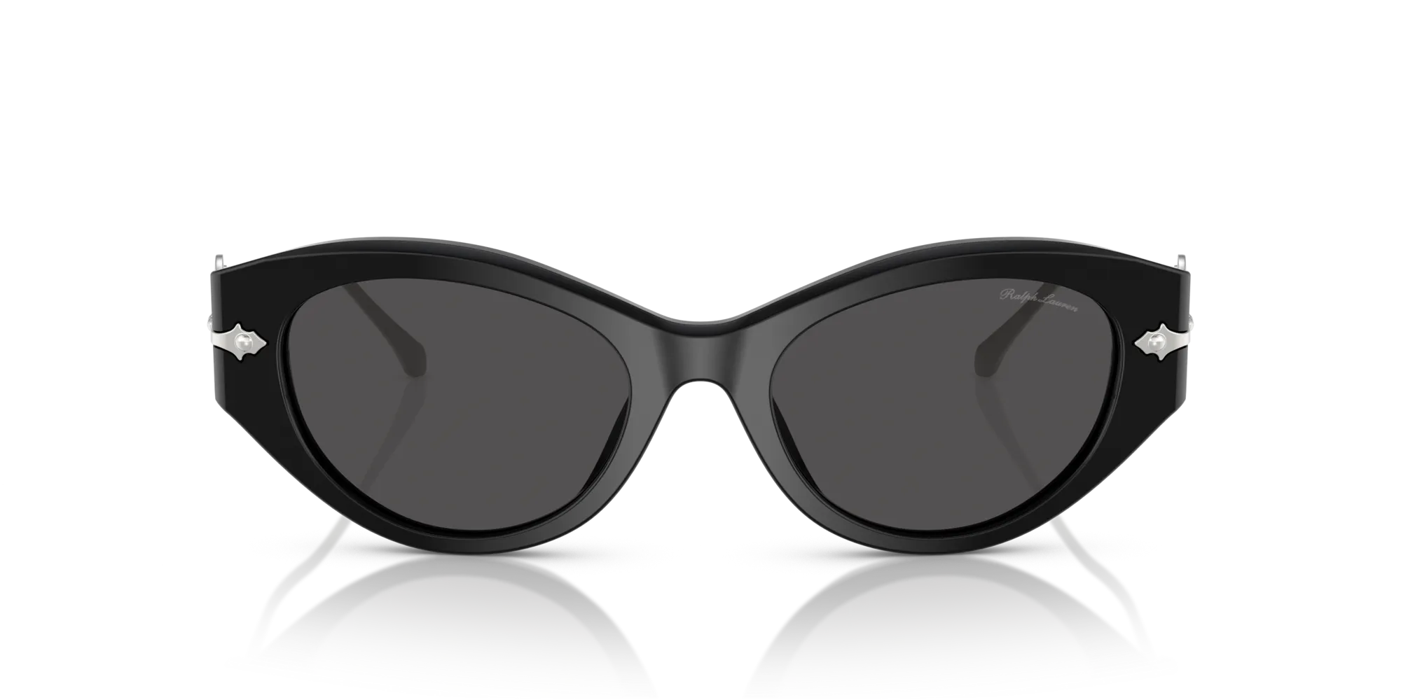 Ralph Lauren RL8227U 500187 Occhiali da sole Acetato Nero Grigio Cat Eye Normale - immagine 3