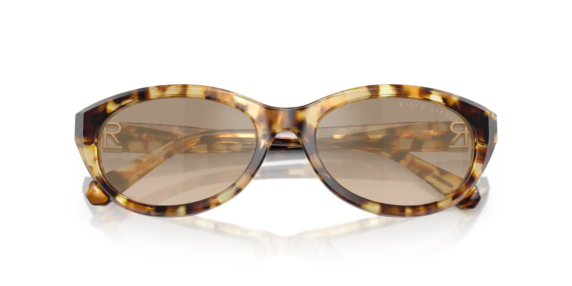 Ralph Lauren RL8226U 60566Y Occhiali da sole Acetato Tartaruga Marrone Rotonda Normale Sfumato - immagine 2