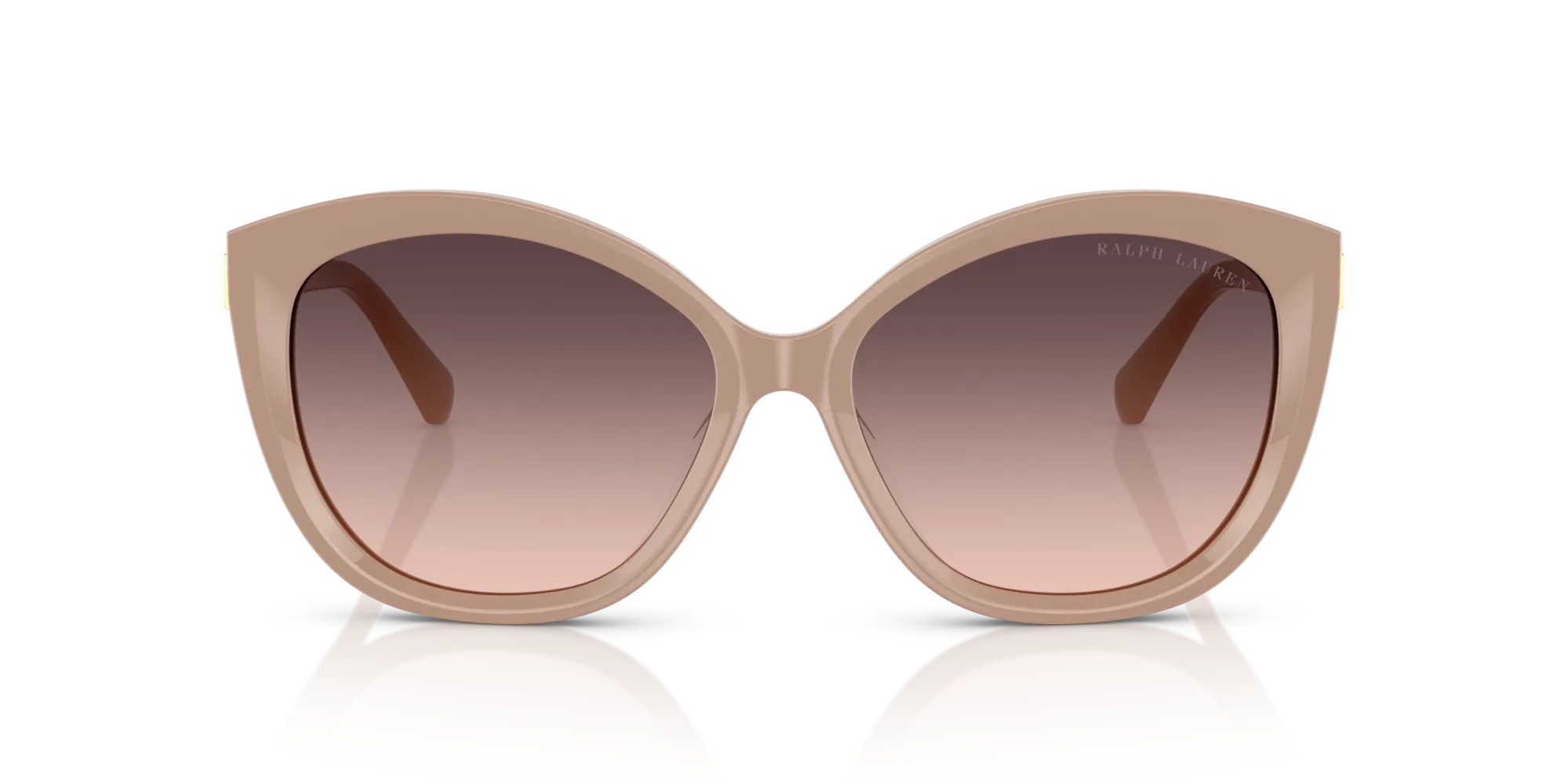 Ralph Lauren RL8225U 6218U8 Occhiali da sole Acetato Beige Farfalla Normale Sfumato - immagine 3