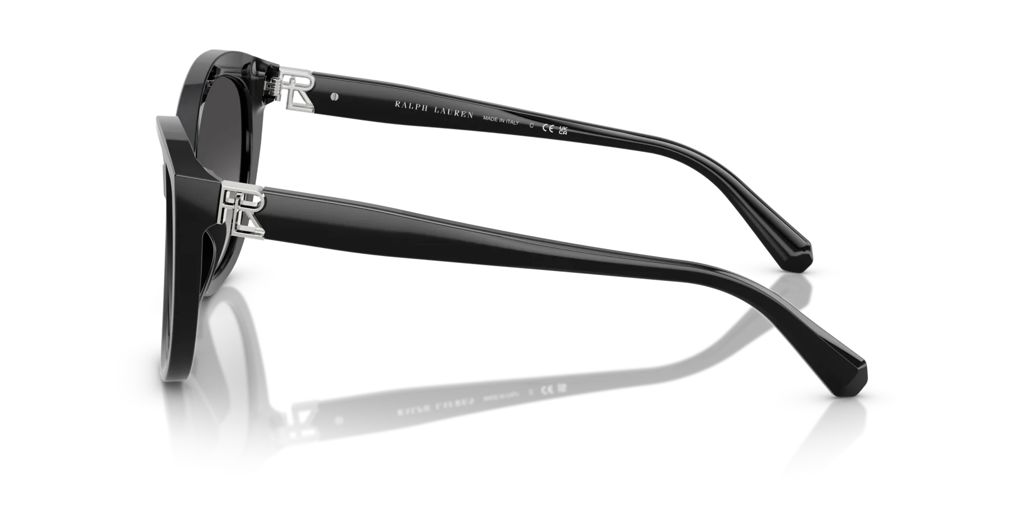 Ralph Lauren RL8225U 50018G Occhiali da sole Acetato Nero Grigio Farfalla Normale Sfumato - immagine 4