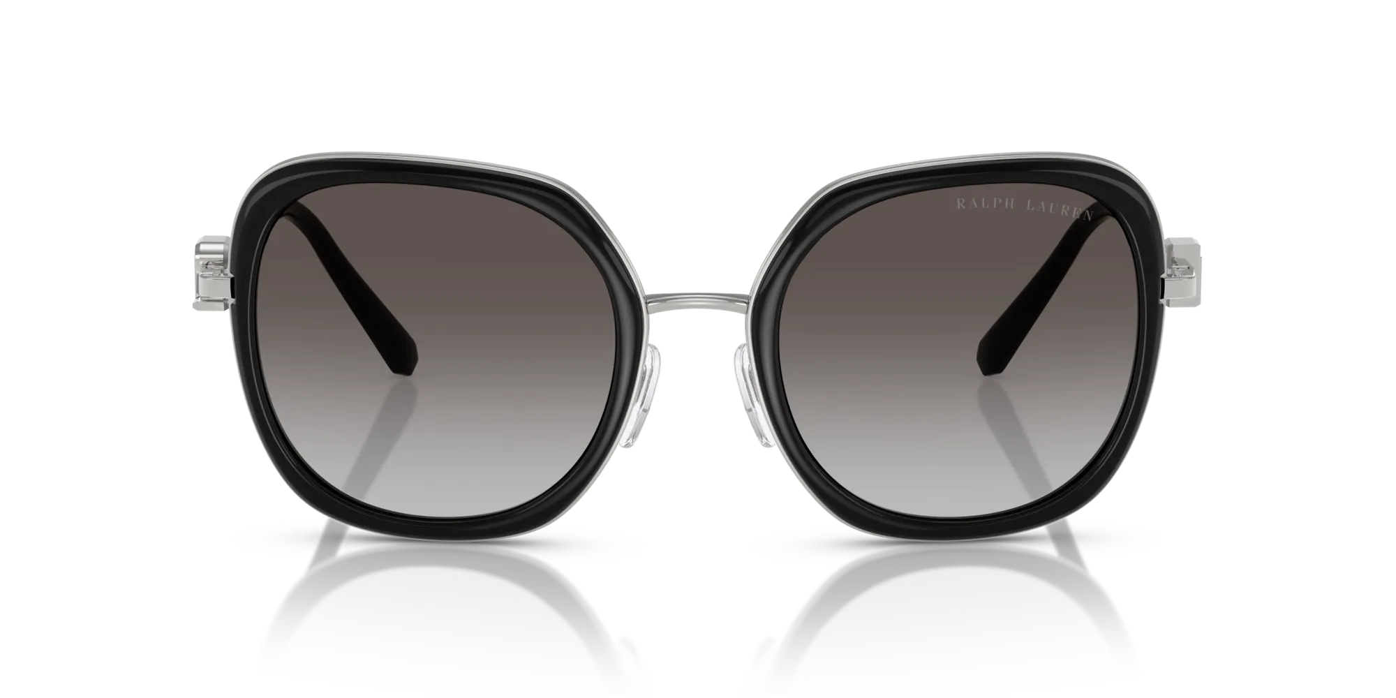 Ralph Lauren RL7088 90018G Occhiali da sole Metallo Nero Grigio Squadrata Normale Sfumato - immagine 3