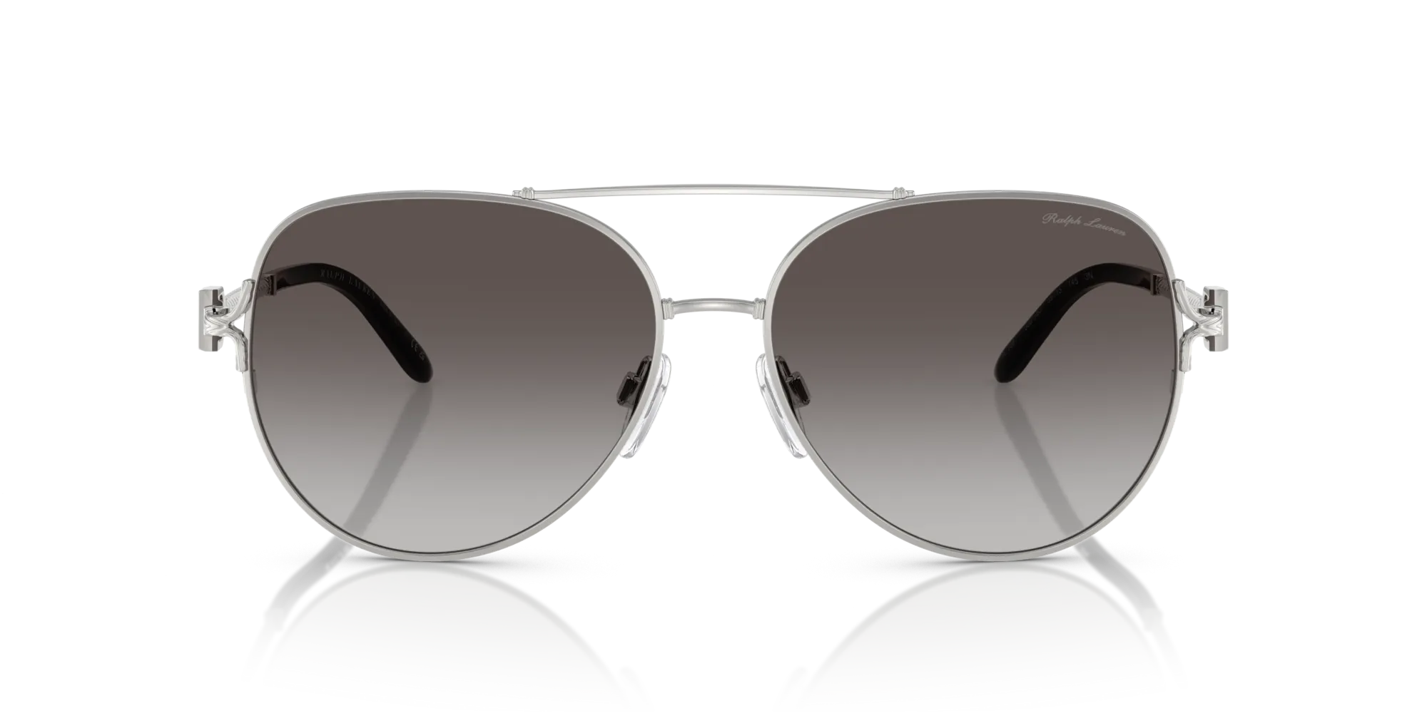 Ralph Lauren RL7087 90018G Occhiali da sole Metallo Argento Grigio Pilot Normale Sfumato - immagine 3