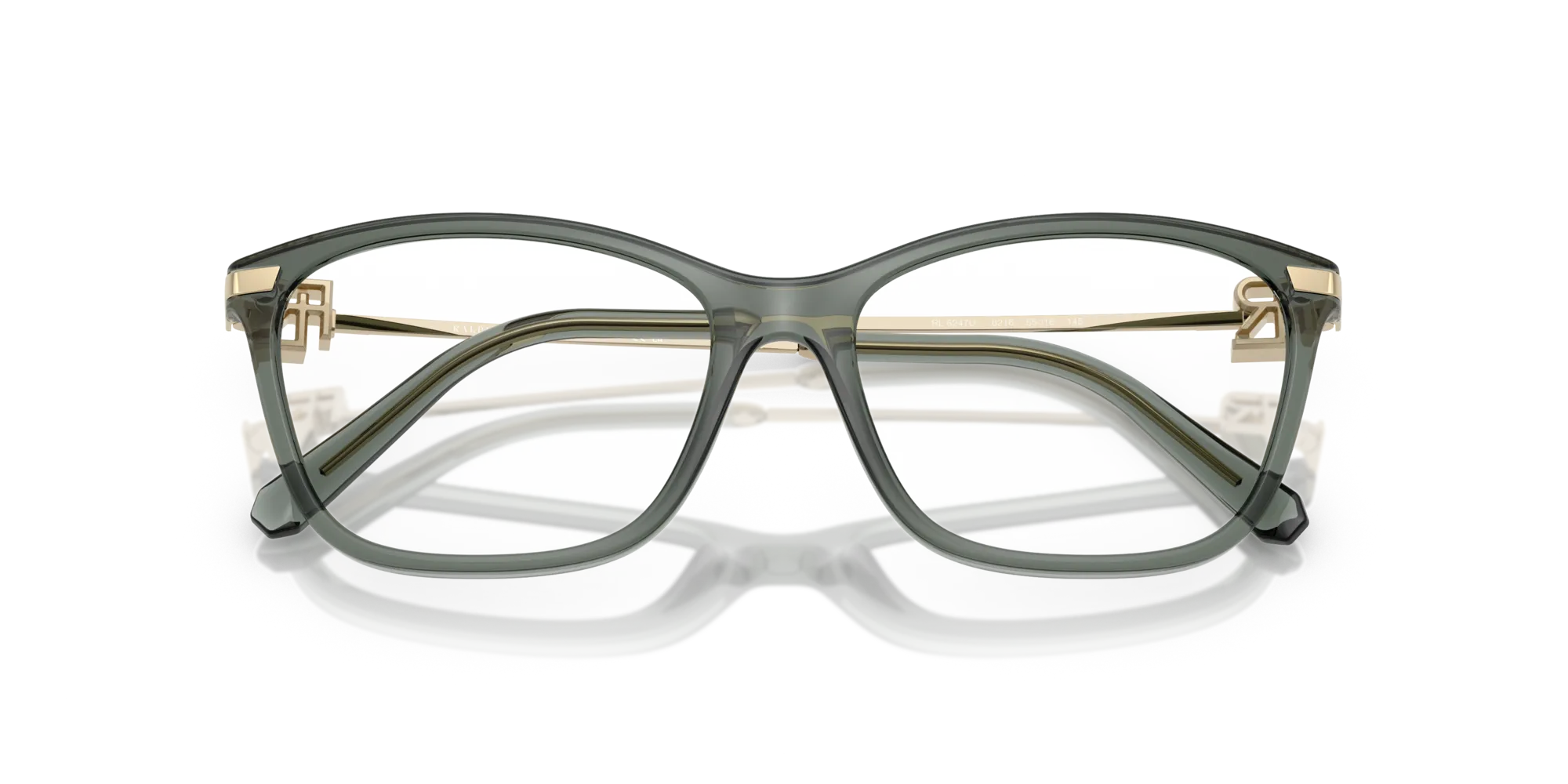 Ralph Lauren RL6247U 6216 Montature da vista Iniettato Verde Farfalla Normale - immagine 2