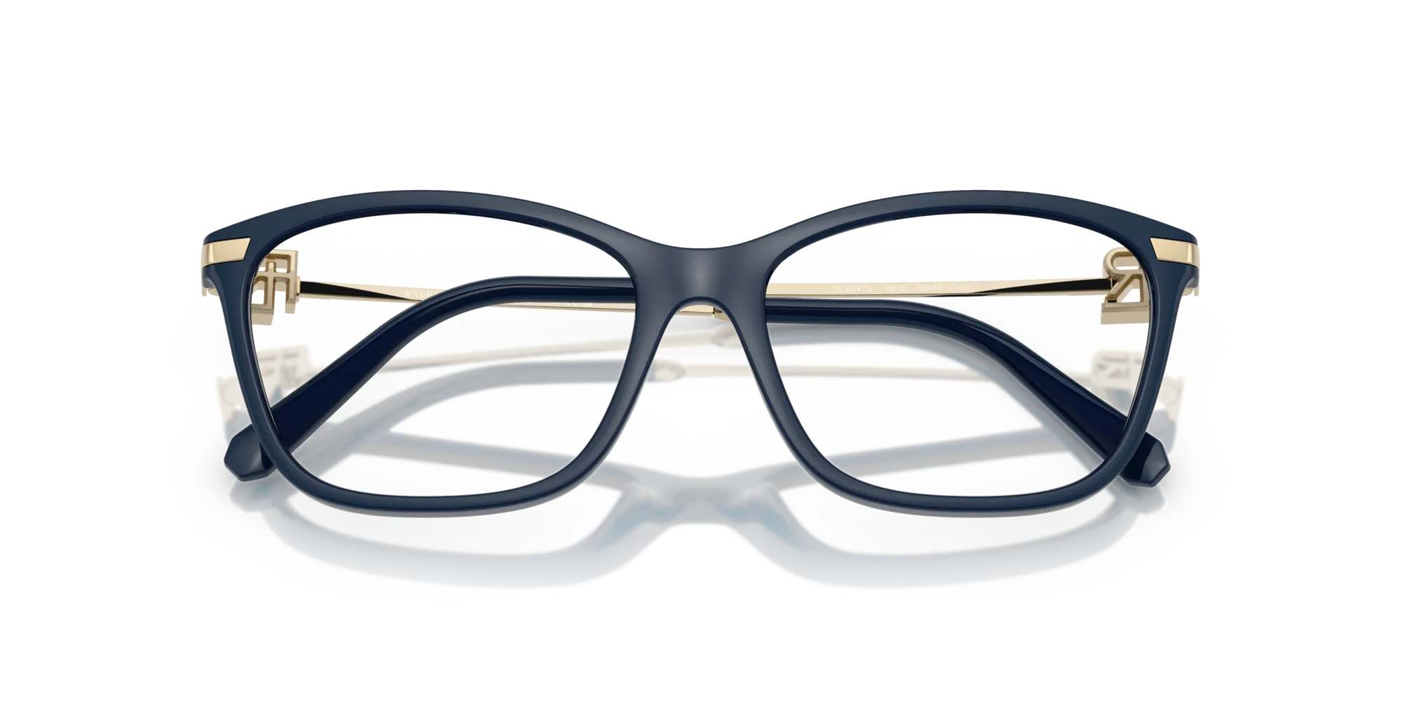 Ralph Lauren RL6247U 6215 Montature da vista Iniettato Blu Trasparente Farfalla Normale - immagine 2