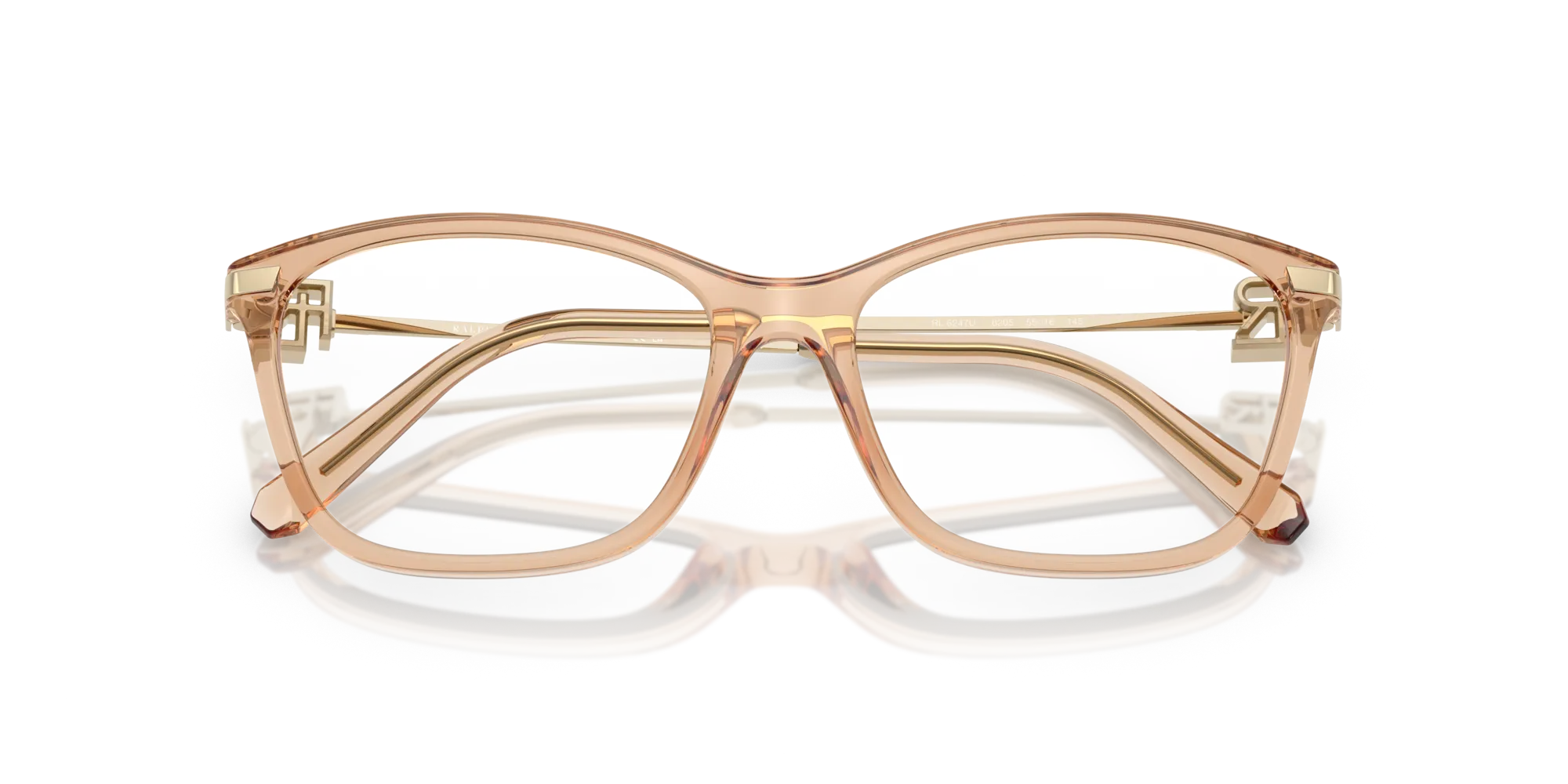 Ralph Lauren RL6247U 6205 Montature da vista Iniettato Marrone Farfalla Normale - immagine 2