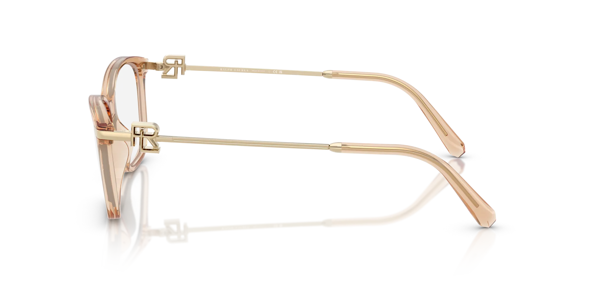 Ralph Lauren RL6247U 6205 Montature da vista Iniettato Marrone Trasparente Farfalla Normale - immagine 4