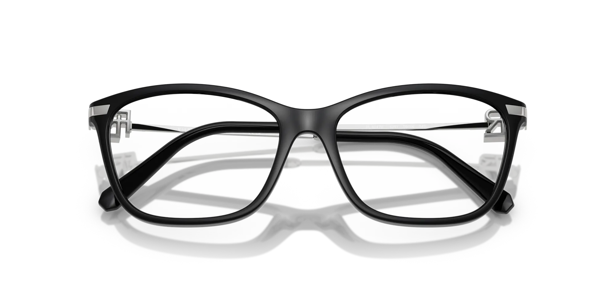 Ralph Lauren RL6247U 5001 Montature da vista Iniettato Nero Farfalla Normale - immagine 2