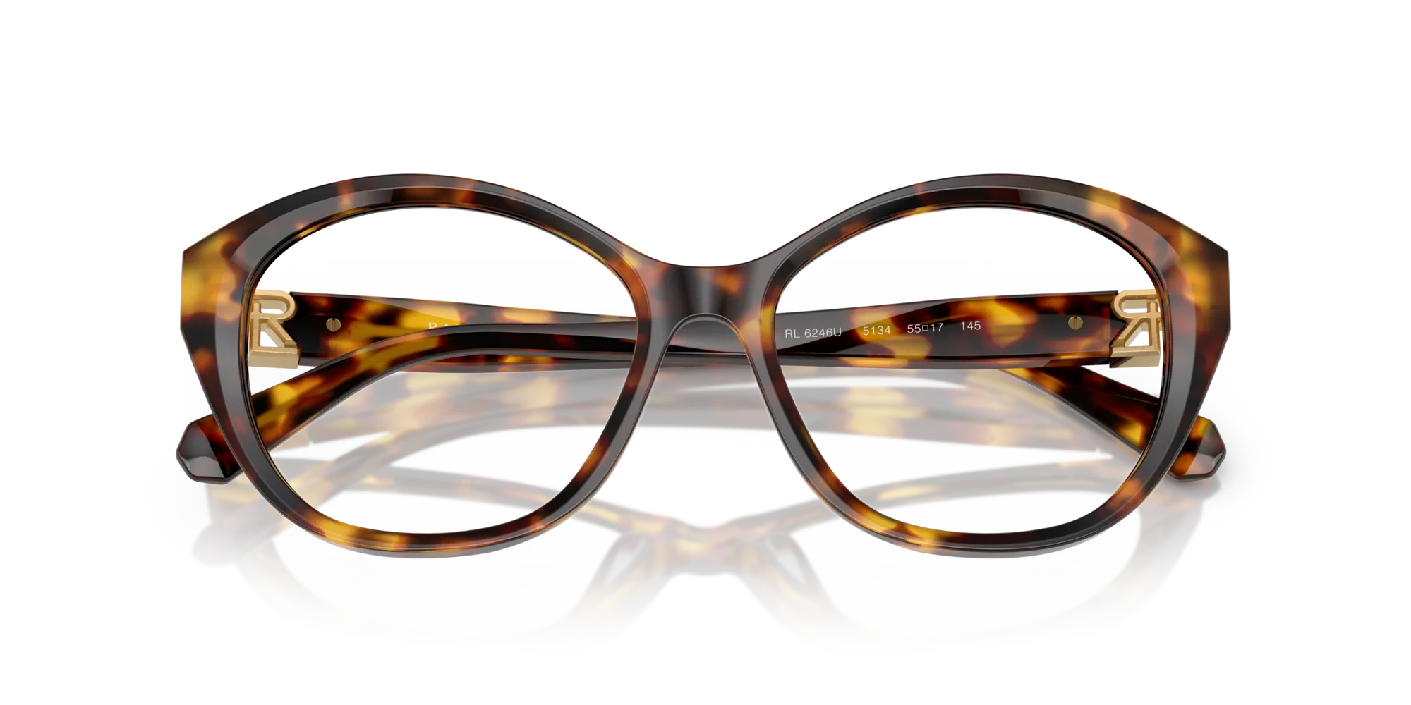 Ralph Lauren RL6246U 5134 Montature da vista Acetato Tartaruga Farfalla Normale - immagine 2