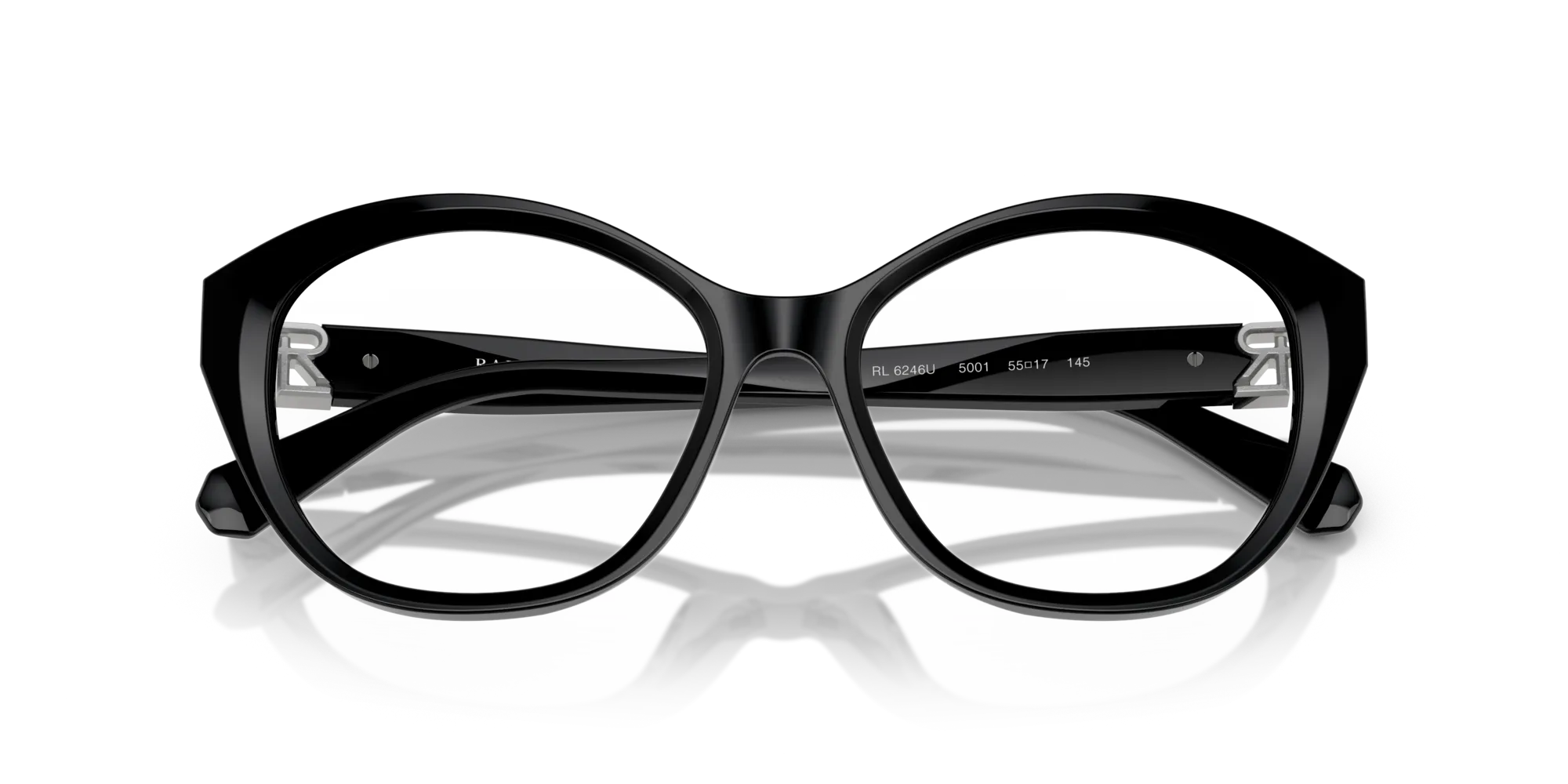 Ralph Lauren RL6246U 5001 Montature da vista Acetato Nero Farfalla Normale - immagine 2
