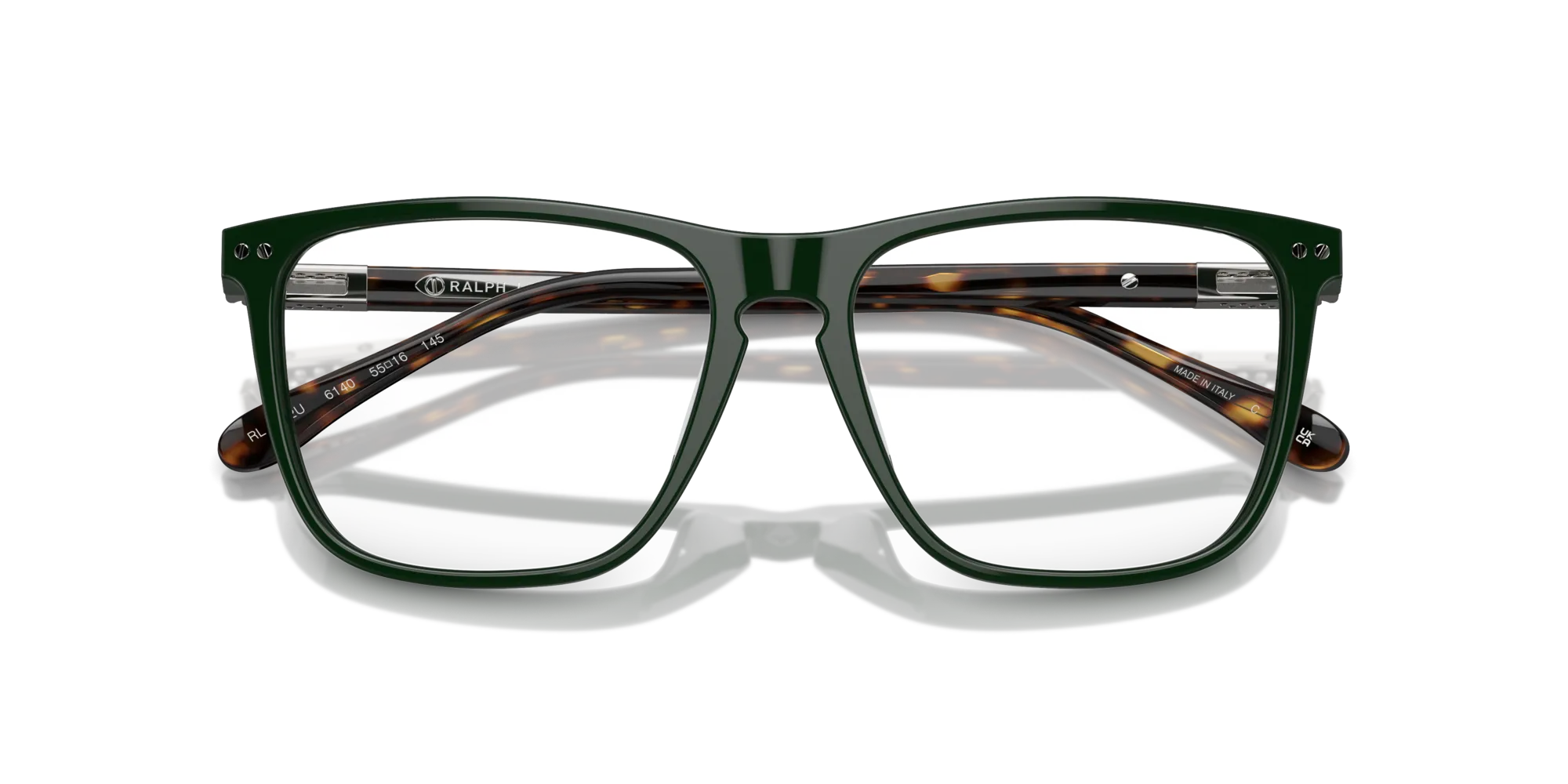 Ralph Lauren RL6242U 6140 Montature da vista Acetato Verde Squadrata Normale - immagine 2