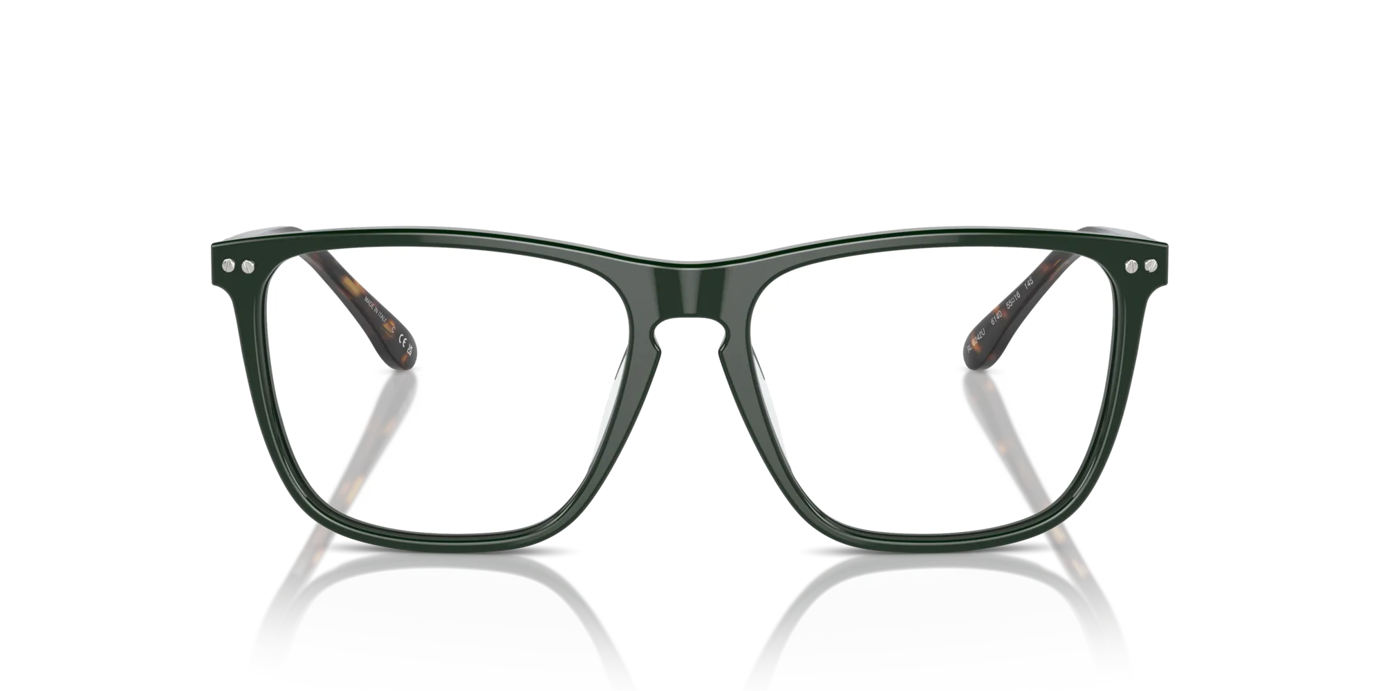 Ralph Lauren RL6242U 6140 Montature da vista Acetato Verde Squadrata Normale - immagine 3