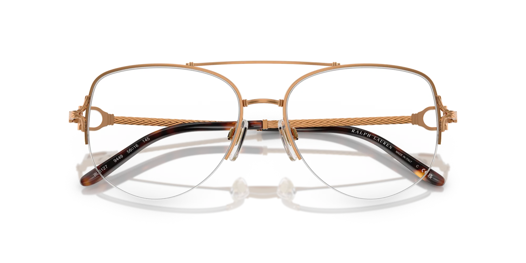 Ralph Lauren RL5127 9449 Montature da vista Acciaio Oro Pilot Normale - immagine 2