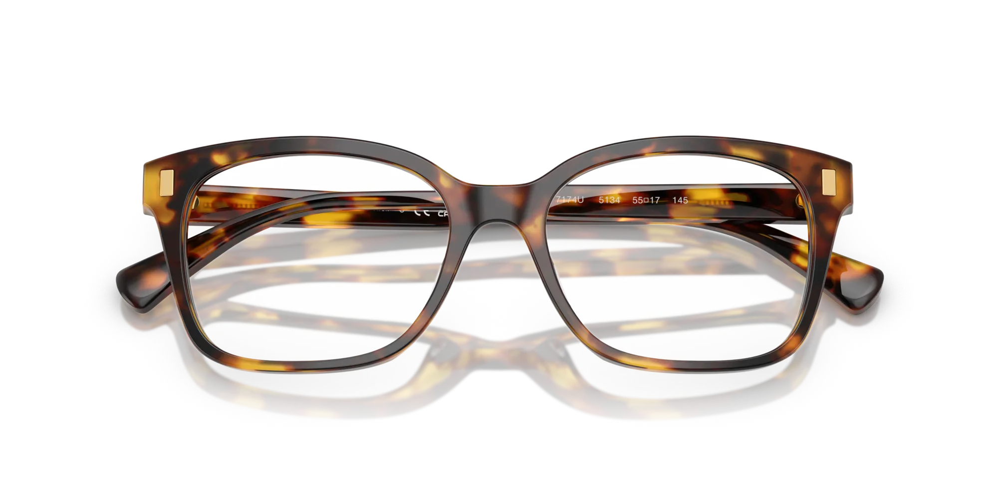 Ralph Lauren RA7174U 5134 Montature da vista Acetato Marrone Squadrata Normale - immagine 2