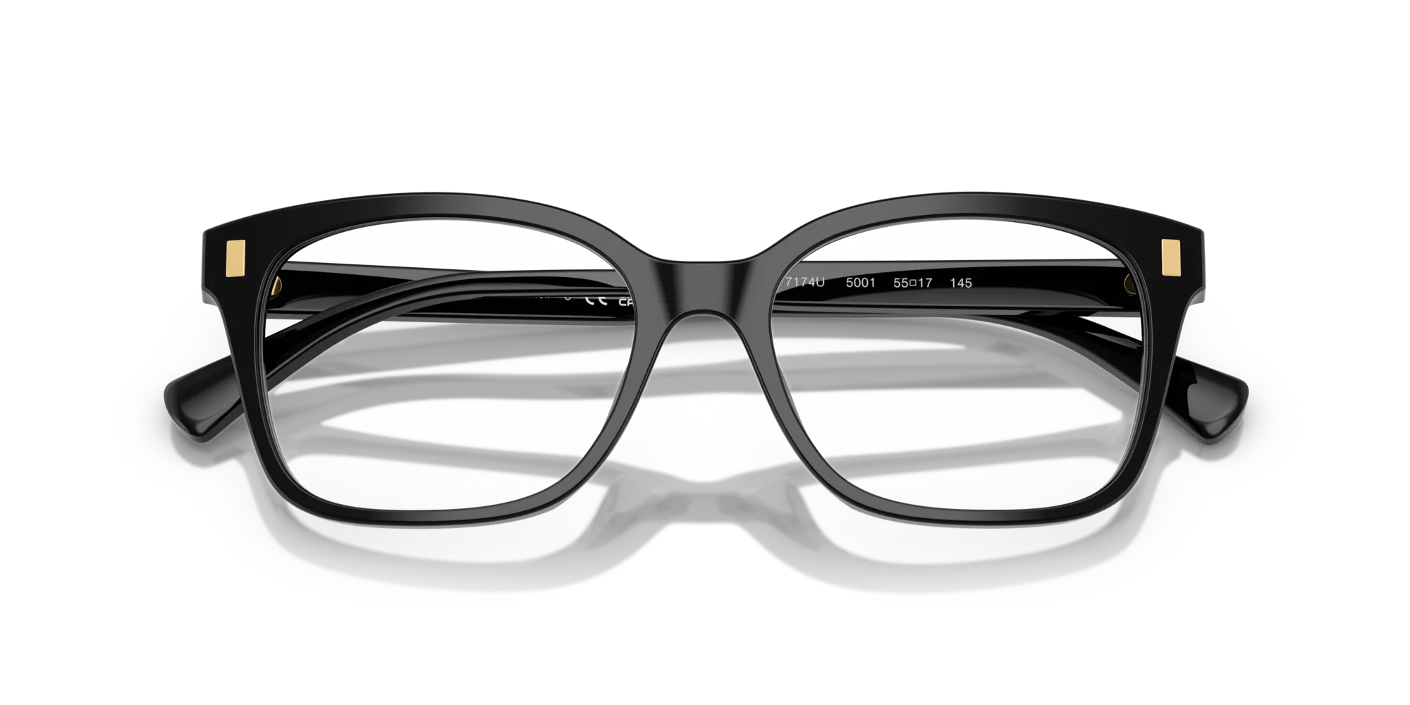 Ralph Lauren RA7174U 5001 Montature da vista Acetato Nero Squadrata Normale - immagine 2