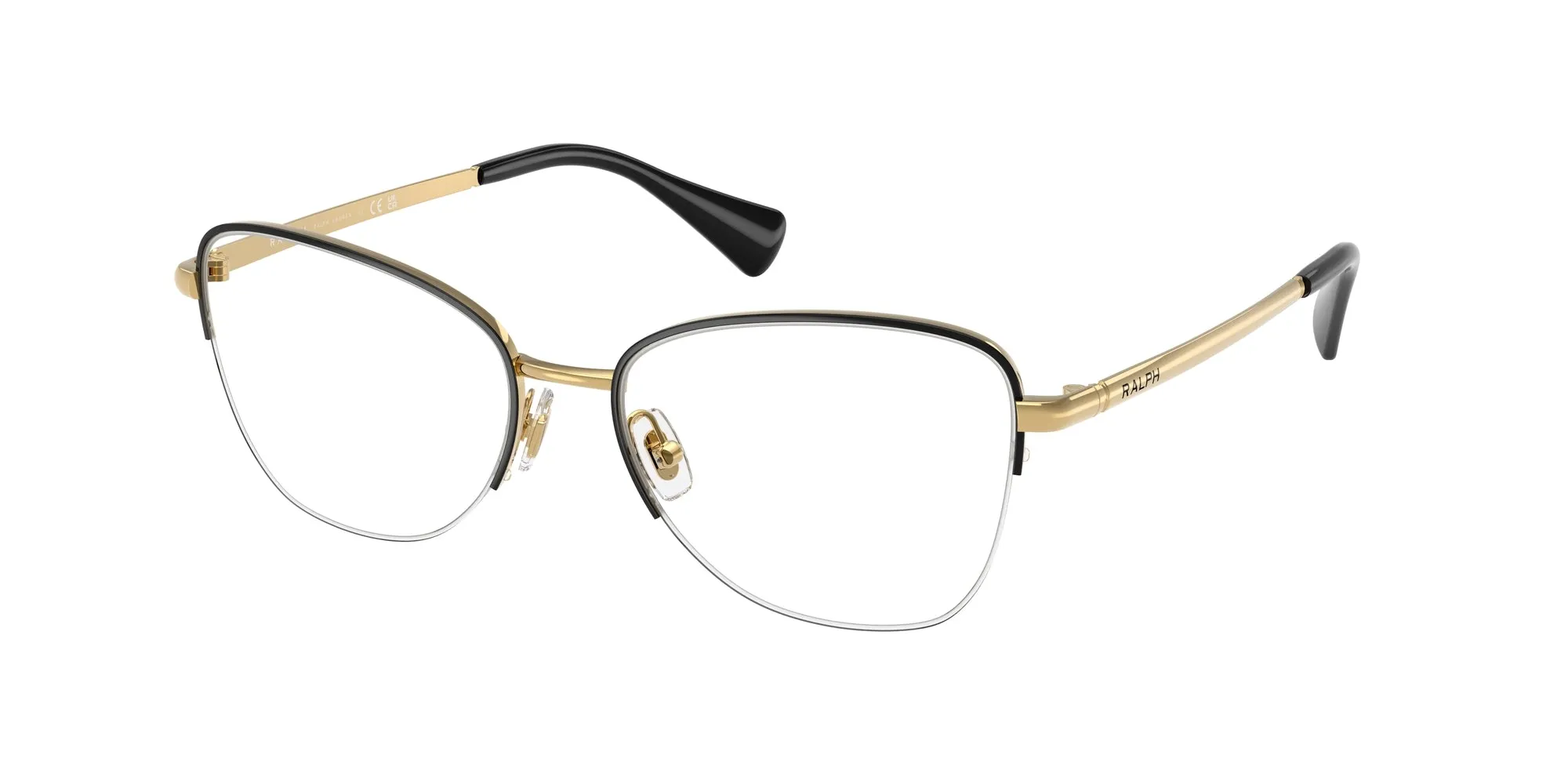 Ralph Lauren RA6061 9443 Montature da vista Metallo Nero Geometrica Normale - immagine 1