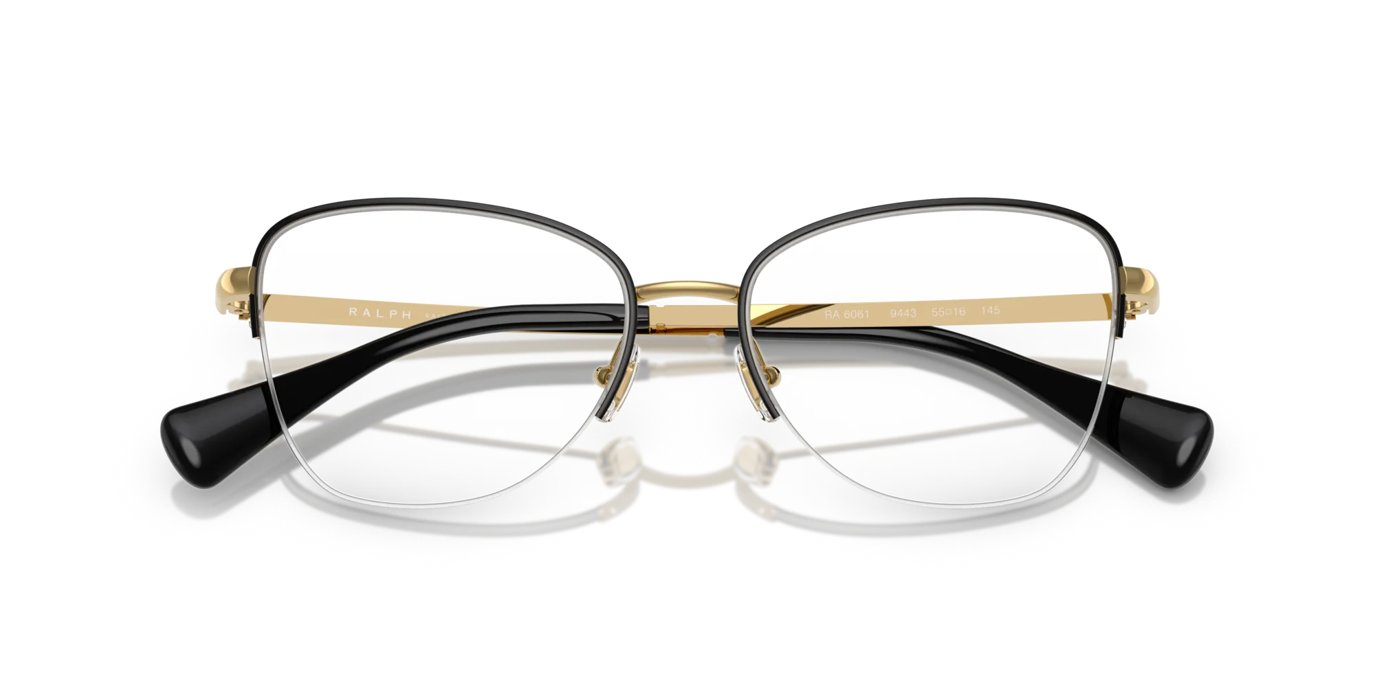 Ralph Lauren RA6061 9443 Montature da vista Metallo Nero Geometrica Normale - immagine 2