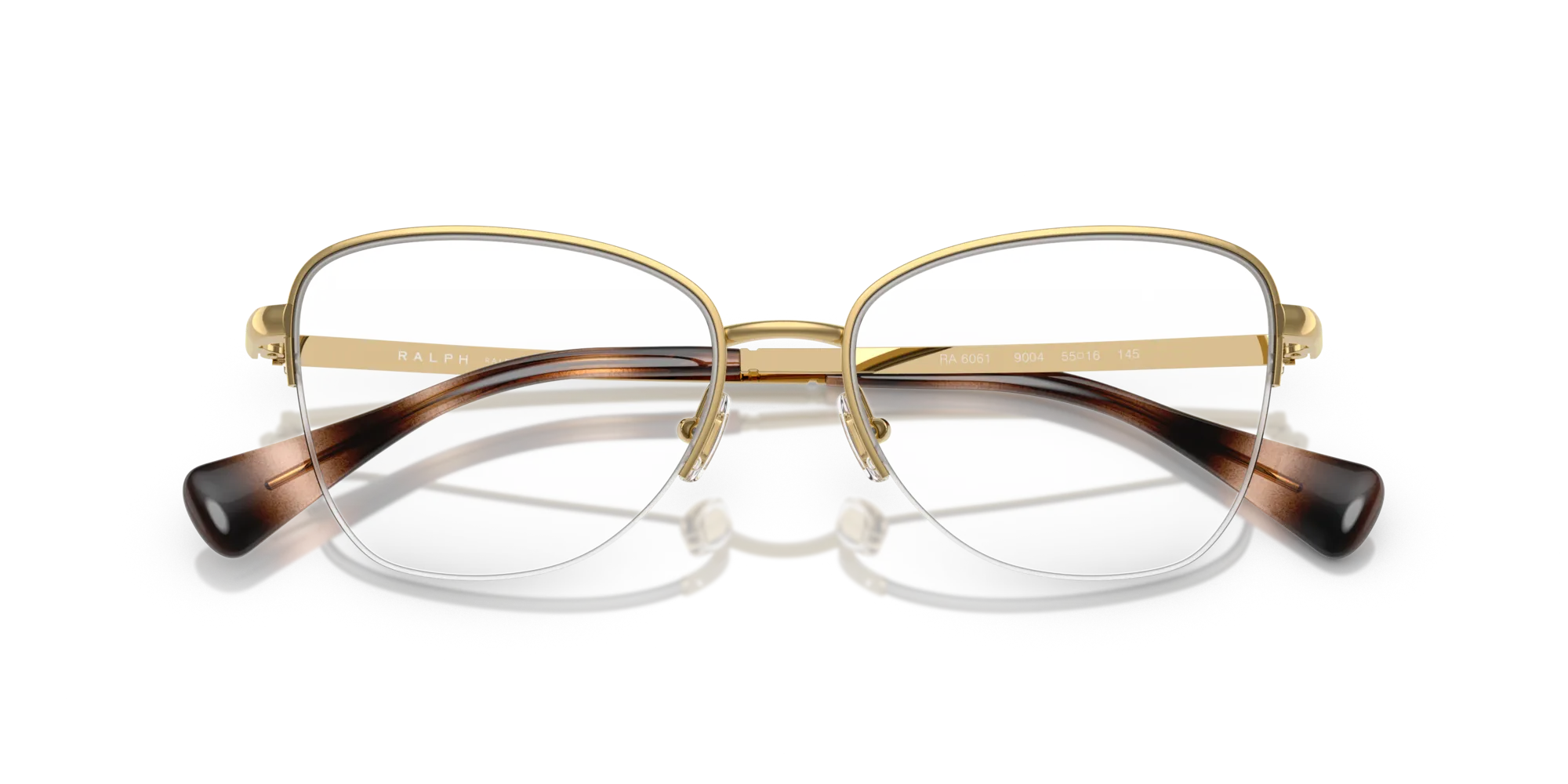 Ralph Lauren RA6061 9004 Montature da vista Metallo Oro Trasparente Geometrica Normale - immagine 2