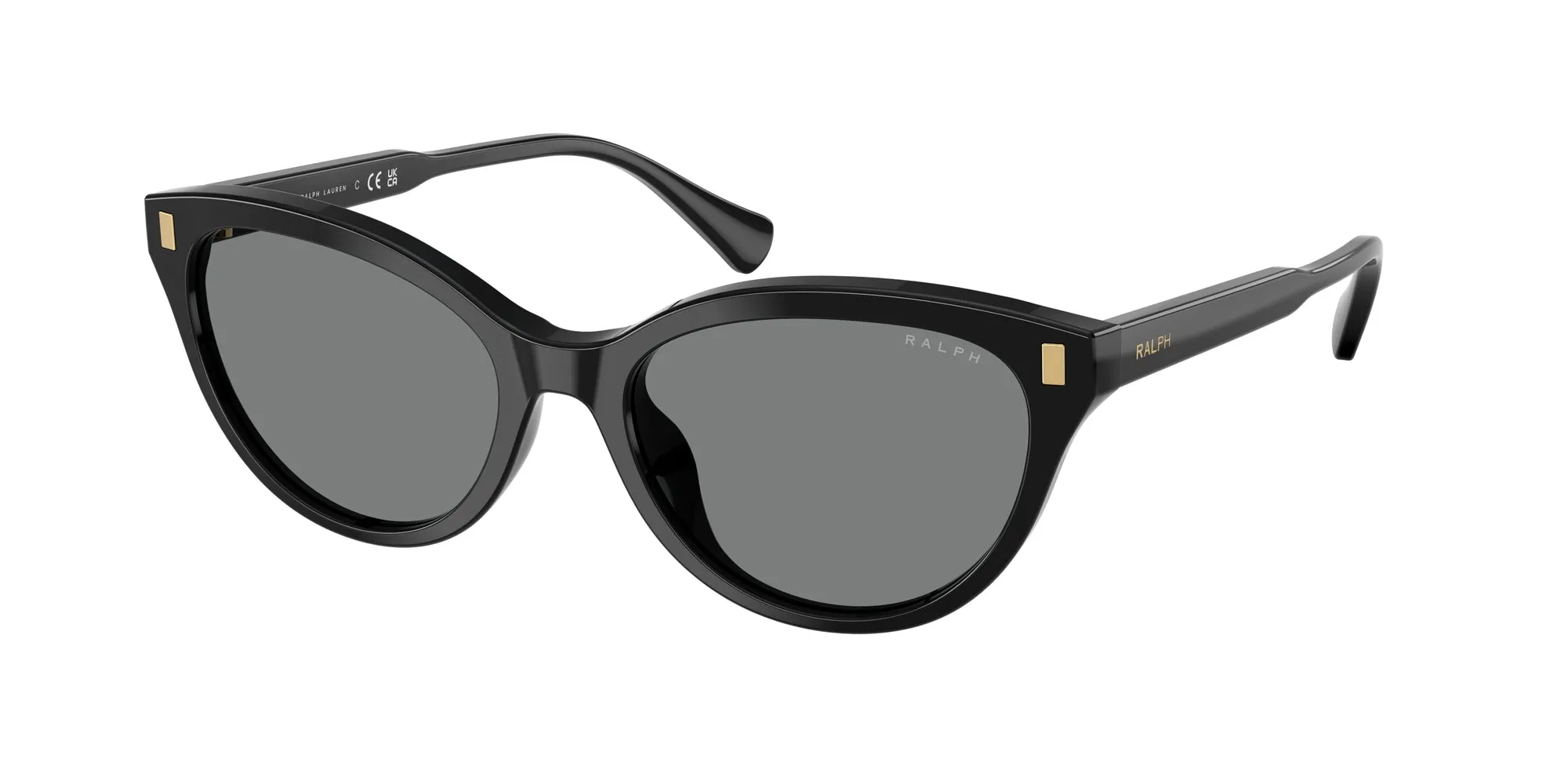 Ralph Lauren RA5326U 500187 Occhiali da sole Acetato Nero Grigio Cat Eye Normale - immagine 1