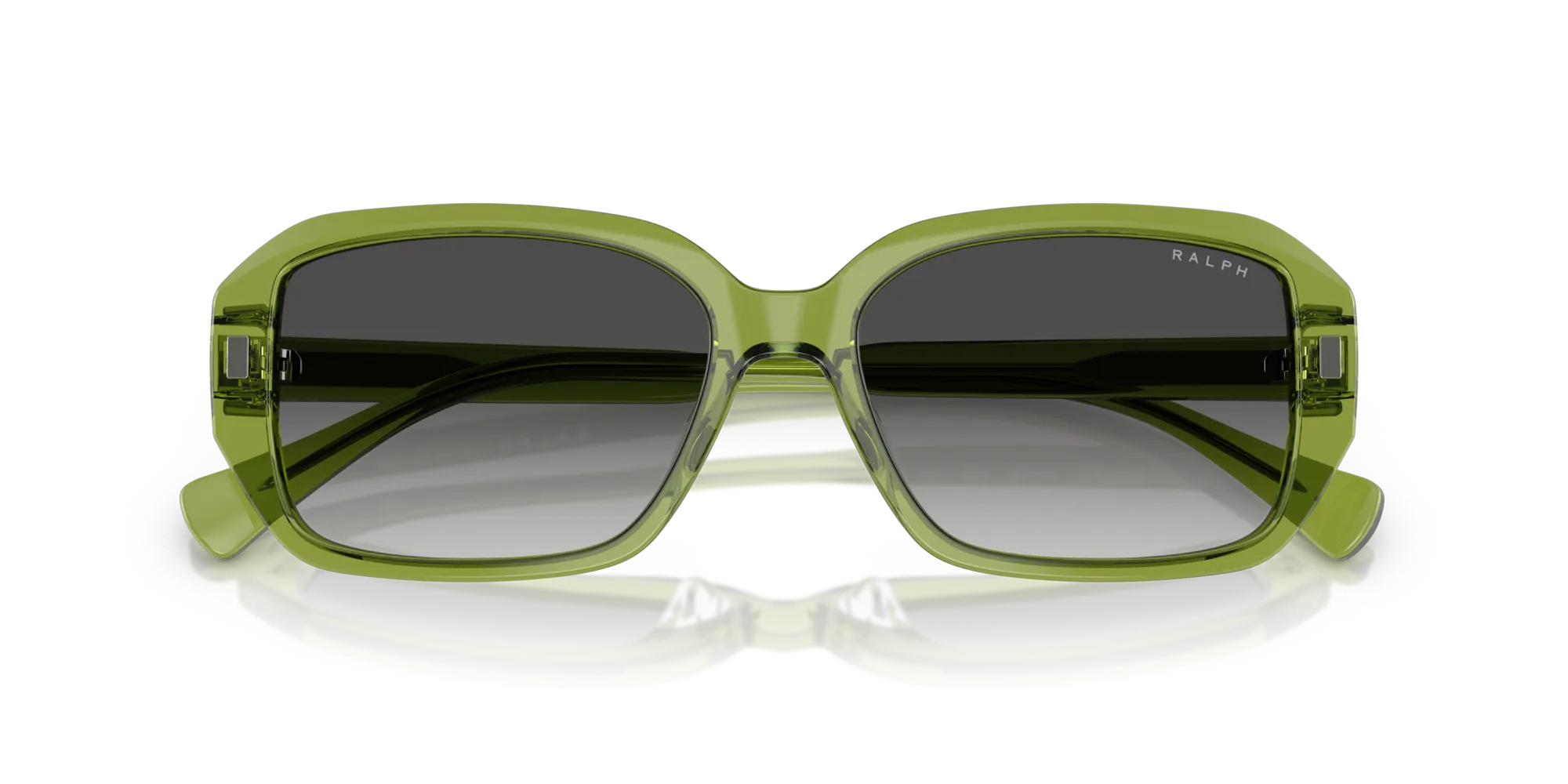 Ralph Lauren RA5325U 62228G Occhiali da sole Acetato Verde Grigio Squadrata Normale Sfumato - immagine 2