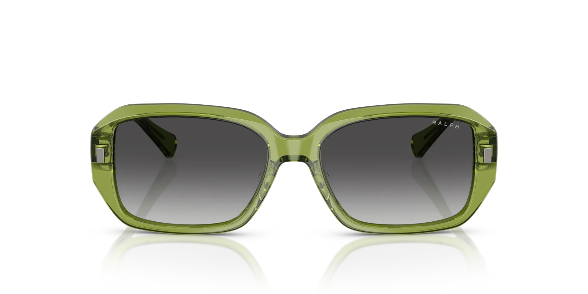 Ralph Lauren RA5325U 62228G Occhiali da sole Acetato Verde Grigio Squadrata Normale Sfumato - immagine 3