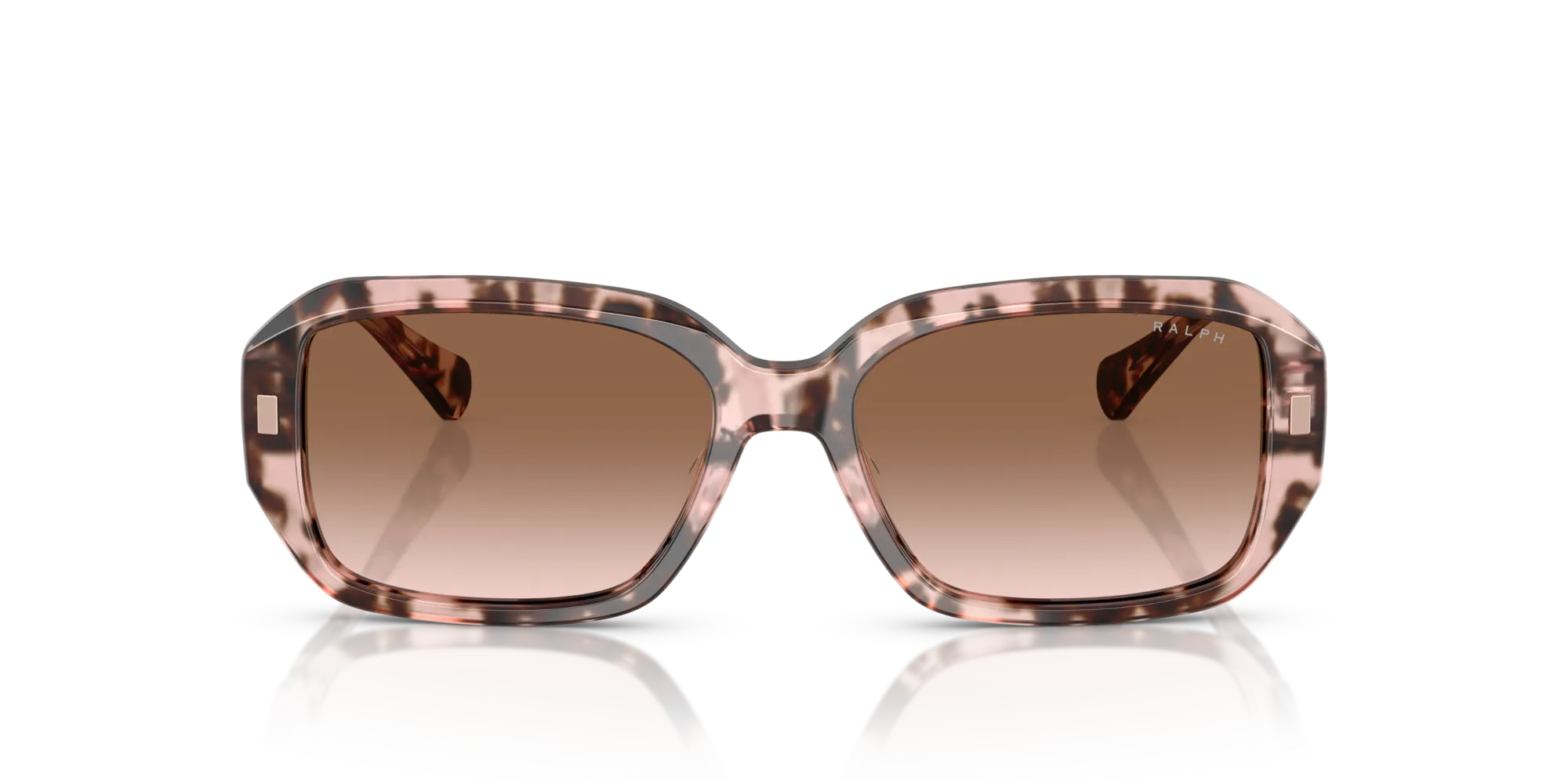 Ralph Lauren RA5325U 605813 Occhiali da sole Acetato Rosa Marrone Squadrata Normale Sfumato - immagine 3