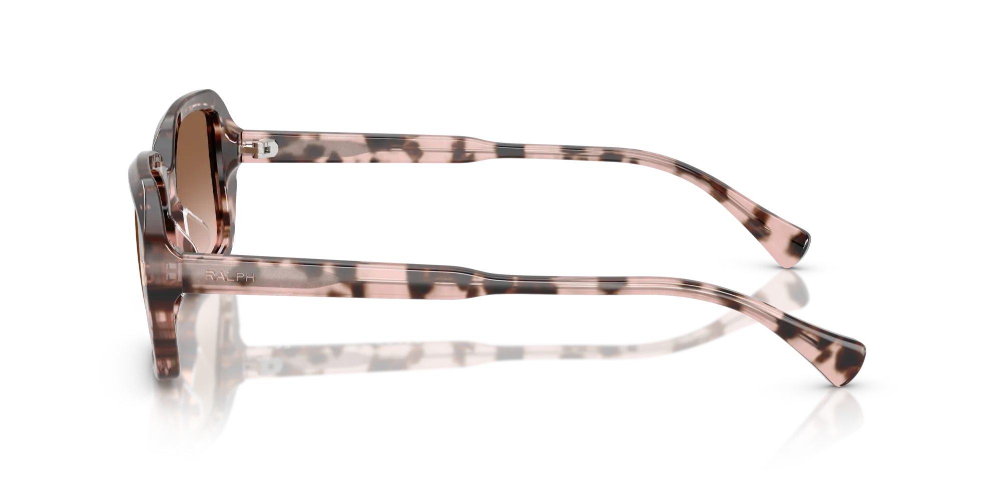 Ralph Lauren RA5325U 605813 Occhiali da sole Acetato Rosa Marrone Squadrata Normale Sfumato - immagine 4