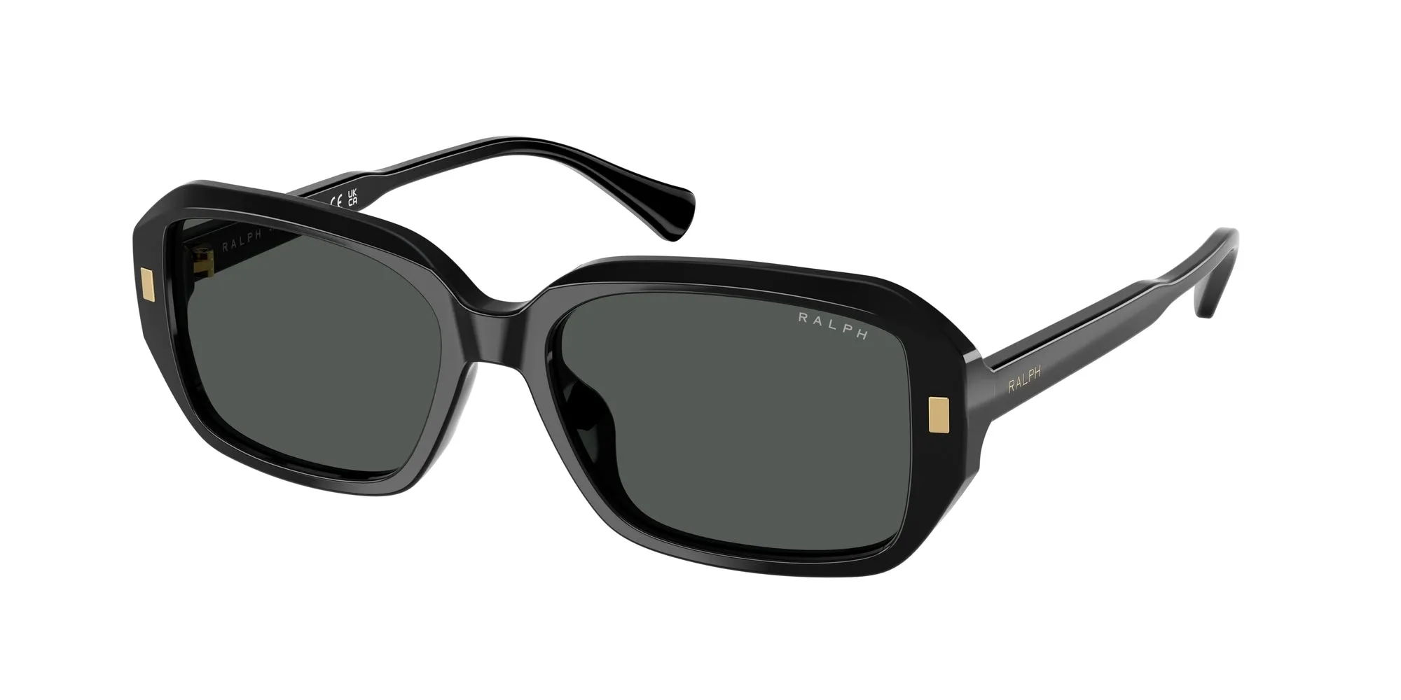 Ralph Lauren RA5325U 500187 Occhiali da sole Acetato Nero Grigio Squadrata Normale - immagine 1