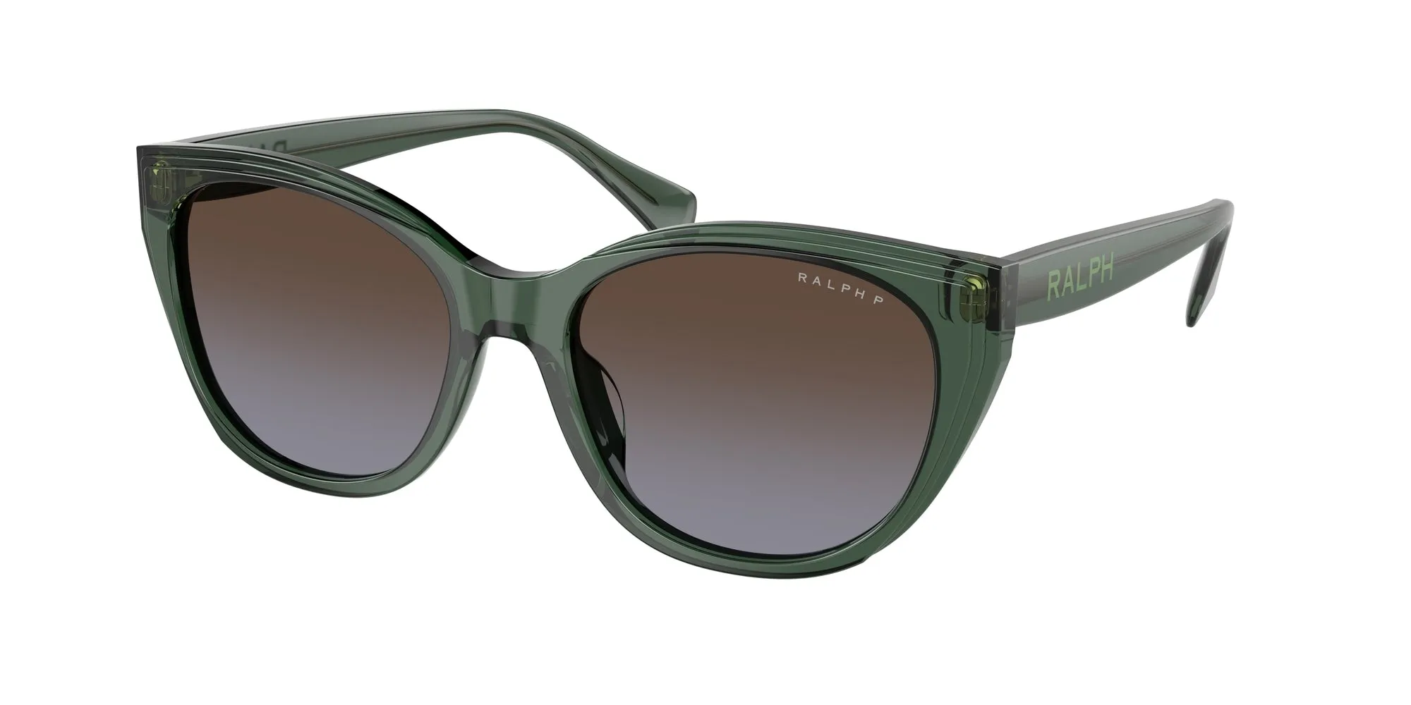 Ralph Lauren RA5324U 6206T5 Occhiali da sole Acetato Verde Marrone Squadrata Polarizzata - immagine 1