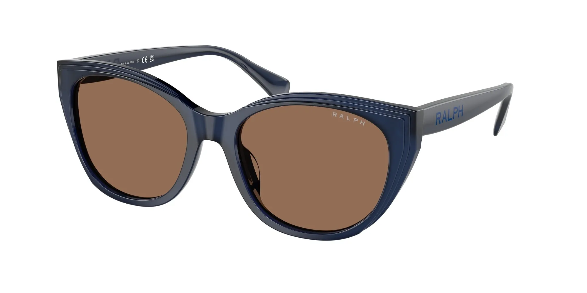 Ralph Lauren RA5324U 605973 Occhiali da sole Acetato Blu Marrone Squadrata Normale - immagine 1