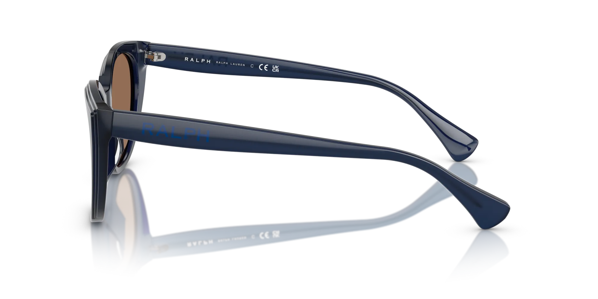 Ralph Lauren RA5324U 605973 Occhiali da sole Acetato Blu Marrone Squadrata Normale - immagine 4