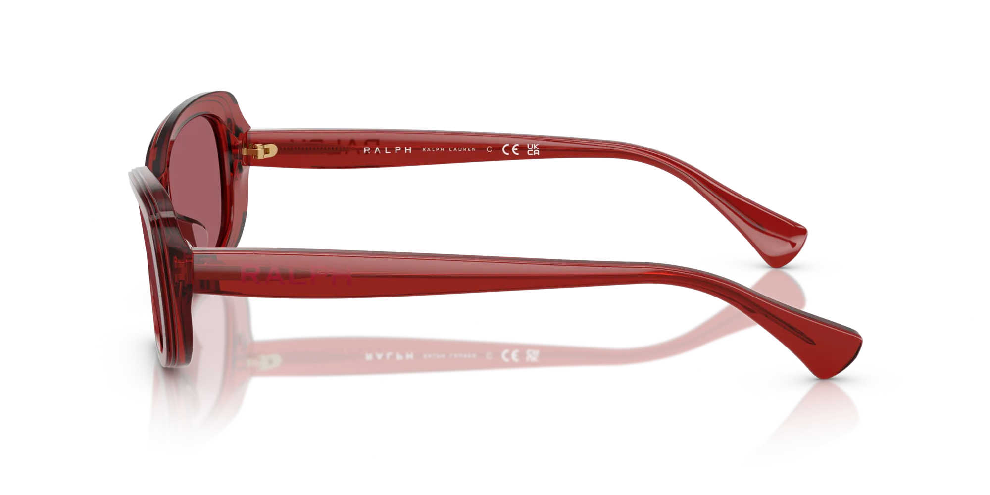 Ralph Lauren RA5322U 621069 Occhiali da sole Acetato Viola Bordeaux Squadrata Normale - immagine 4