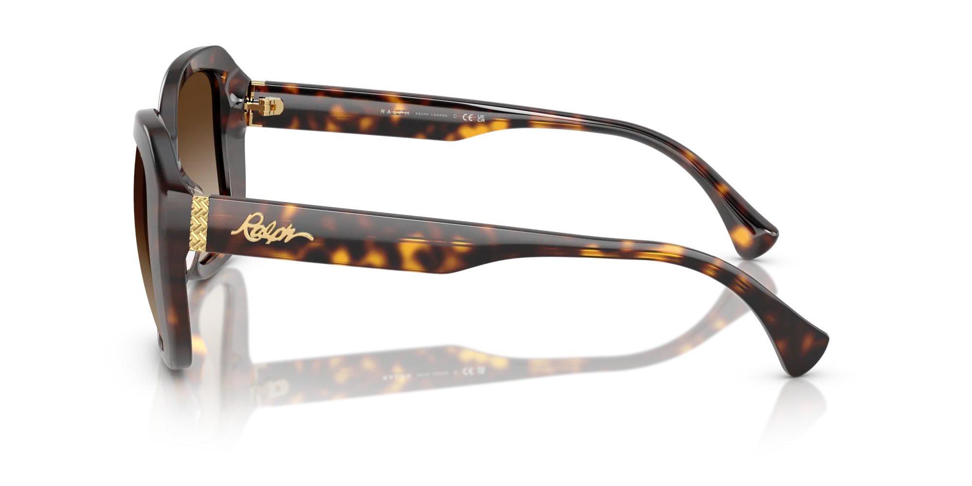 Ralph Lauren RA5321U 500313 Occhiali da sole Acetato Marrone Marrone Squadrata Normale Sfumato - immagine 4