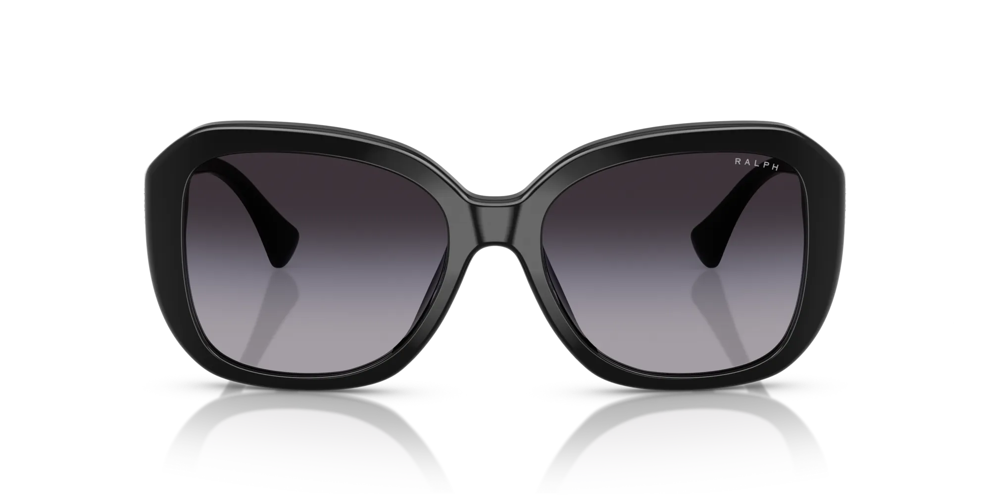 Ralph Lauren RA5321U 50018G Occhiali da sole Acetato Nero Grigio Squadrata Normale Sfumato - immagine 3