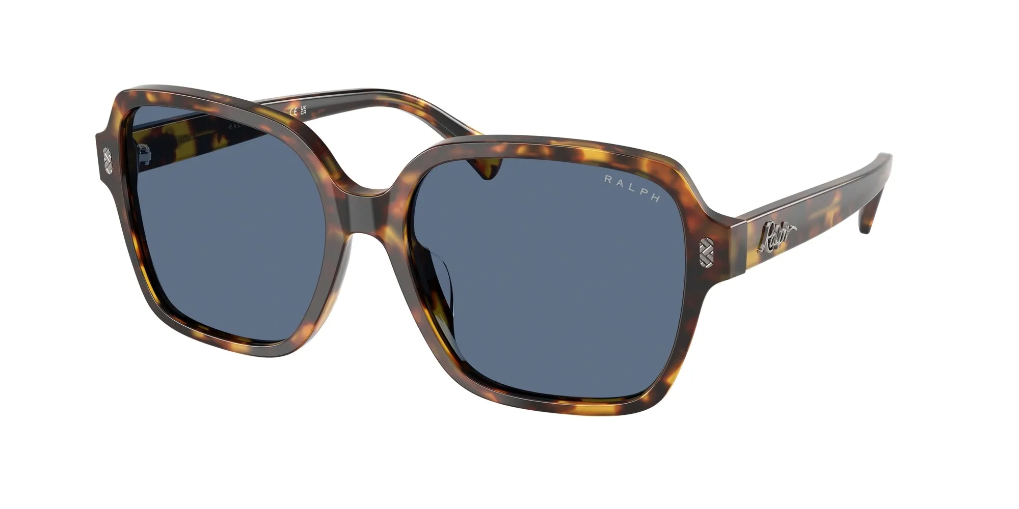 Ralph Lauren RA5304U 513480 Occhiali da sole Acetato Tartaruga Blu Squadrata Normale - immagine 1