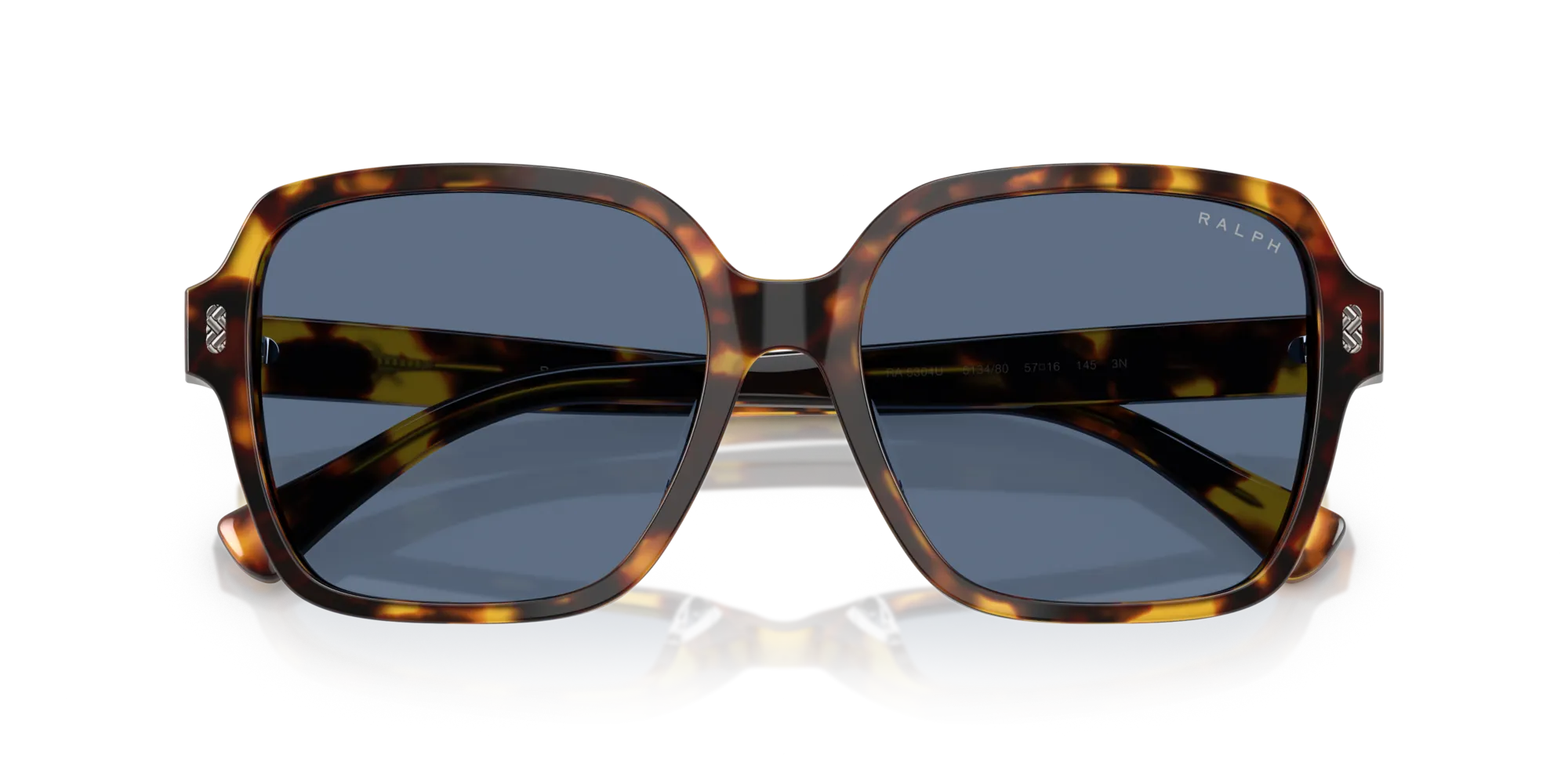 Ralph Lauren RA5304U 513480 Occhiali da sole Acetato Tartaruga Blu Squadrata Normale - immagine 2