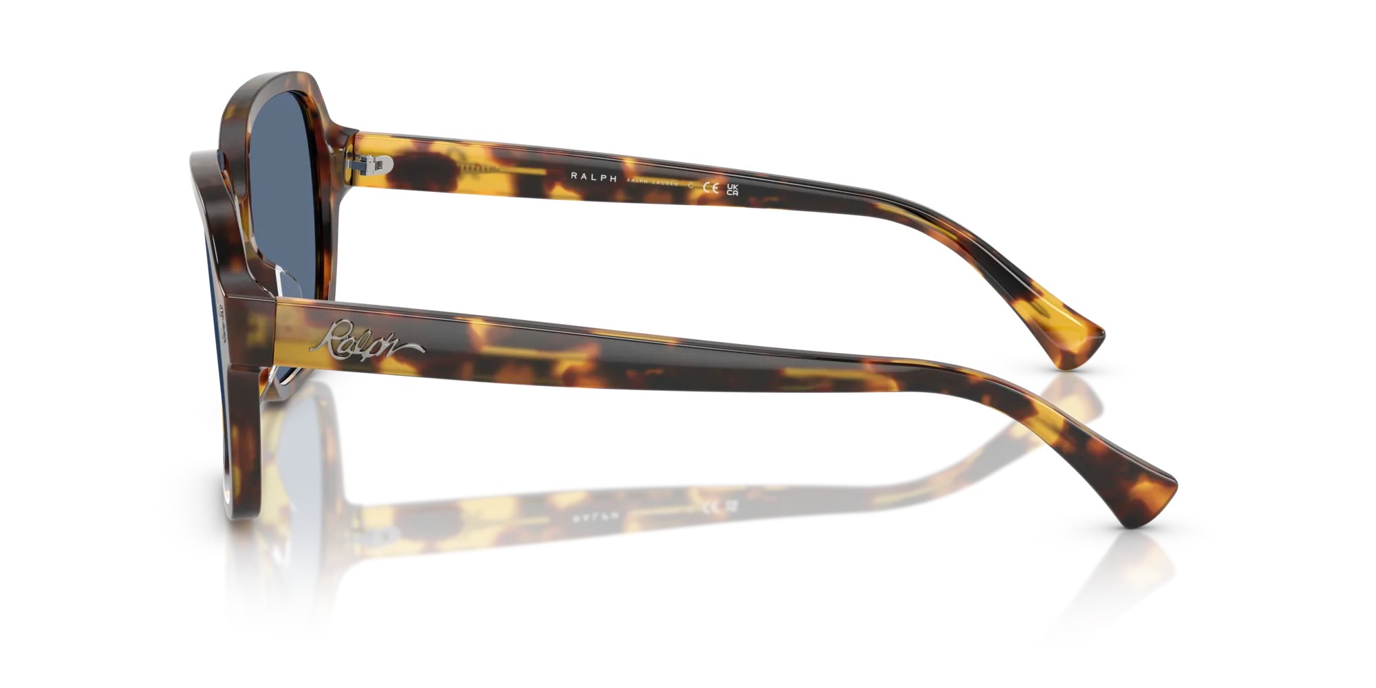 Ralph Lauren RA5304U 513480 Occhiali da sole Acetato Tartaruga Blu Squadrata Normale - immagine 4