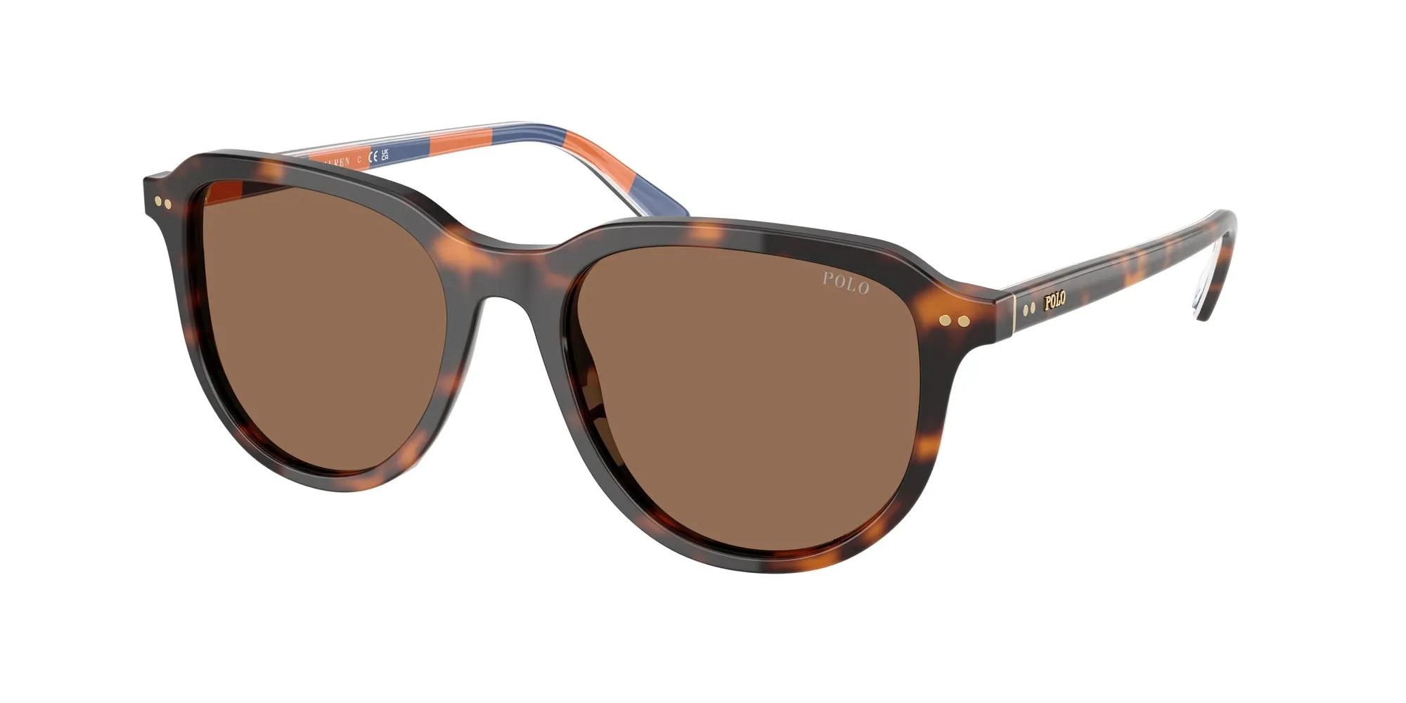 Polo Ralph Lauren PH4225 613773 Occhiali da sole Acetato Tartaruga Marrone Pilot Normale - immagine 1