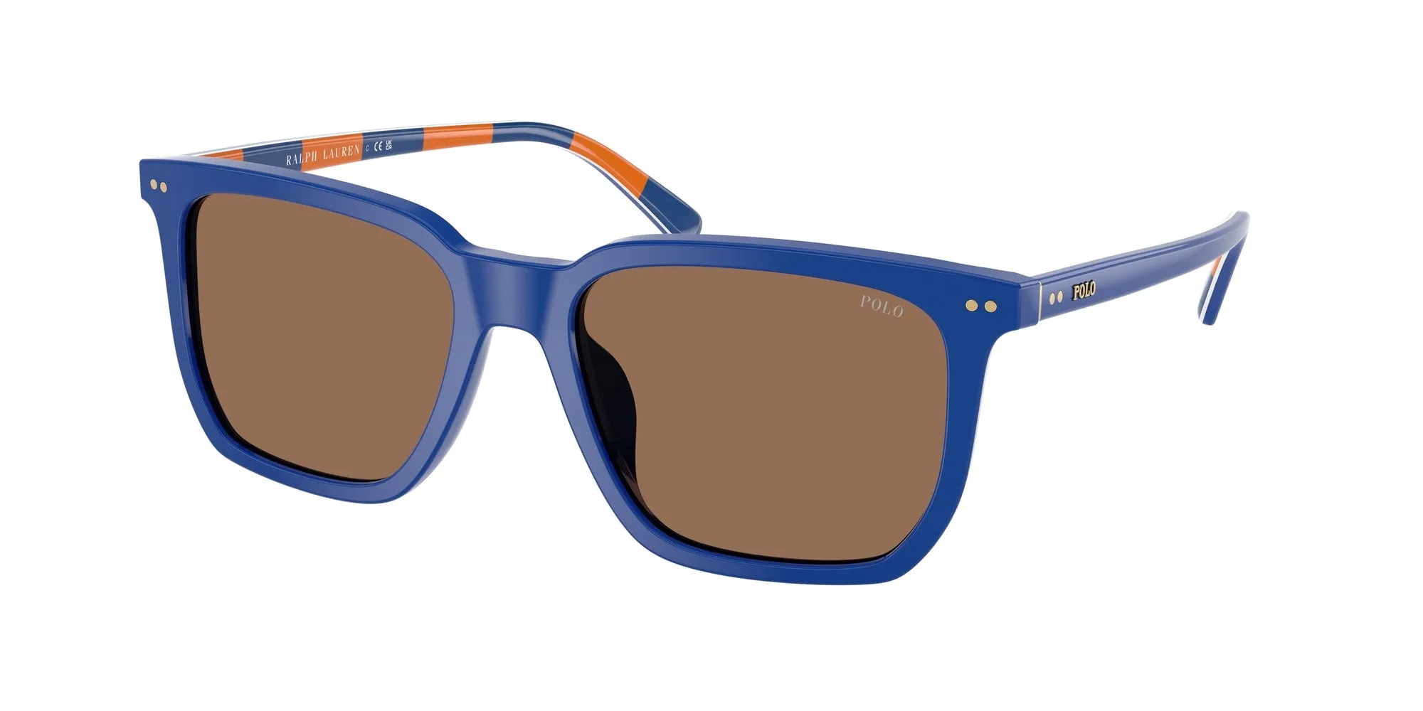 Polo Ralph Lauren PH4224U 523573 Occhiali da sole Acetato Blu Marrone Squadrata Normale - immagine 1
