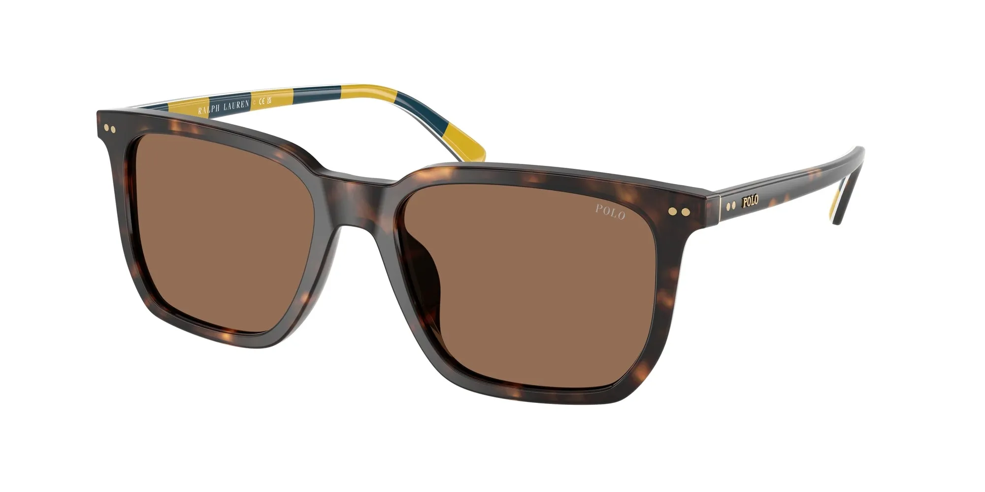 Polo Ralph Lauren PH4224U 500373 Occhiali da sole Acetato Tartaruga Marrone Squadrata Normale - immagine 1