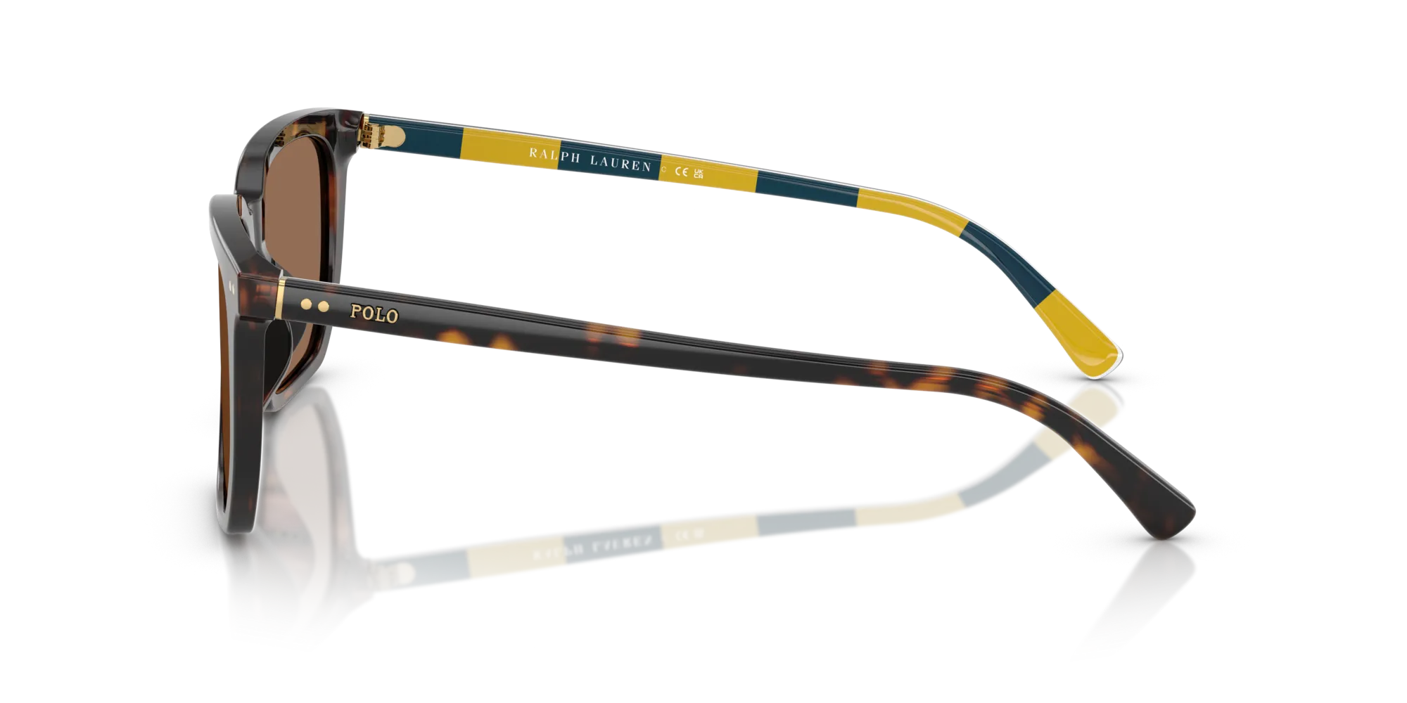 Polo Ralph Lauren PH4224U 500373 Occhiali da sole Acetato Tartaruga Marrone Squadrata Normale - immagine 4