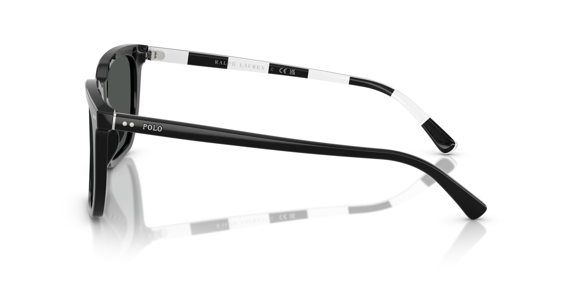 Polo Ralph Lauren PH4224U 500187 Occhiali da sole Acetato Nero Grigio Squadrata Normale - immagine 4