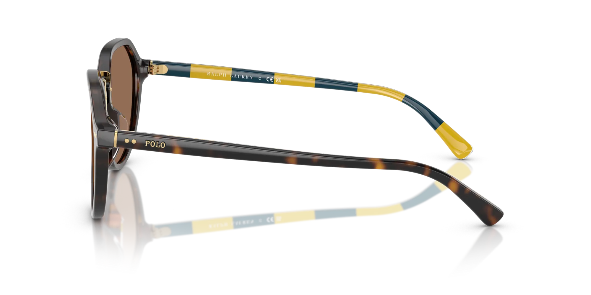 Polo Ralph Lauren PH4223U 500373 Occhiali da sole Acetato Tartaruga Marrone Pantos Normale - immagine 4