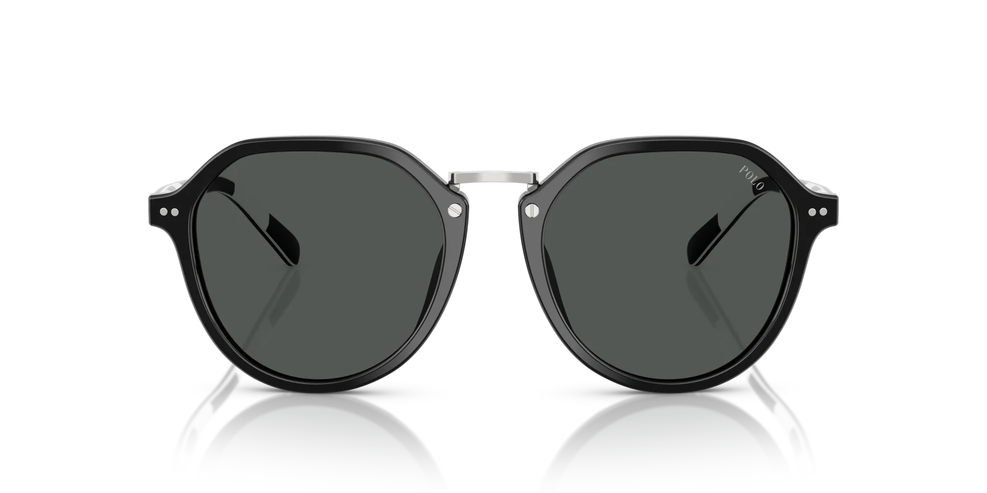 Polo Ralph Lauren PH4223U 500187 Occhiali da sole Acetato Nero Grigio Pantos Normale - immagine 3