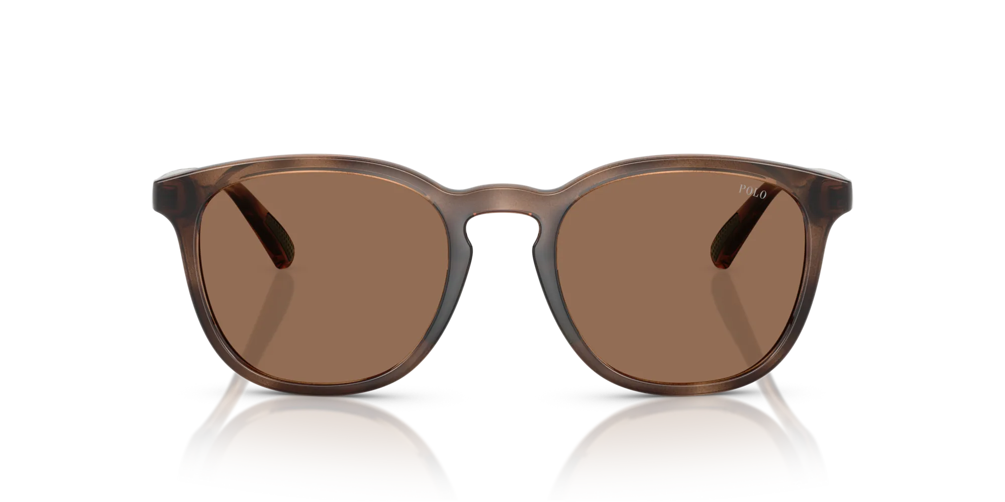 Polo Ralph Lauren PH4222U 597473 Occhiali da sole Iniettato Tartaruga Marrone Rotonda Normale - immagine 3