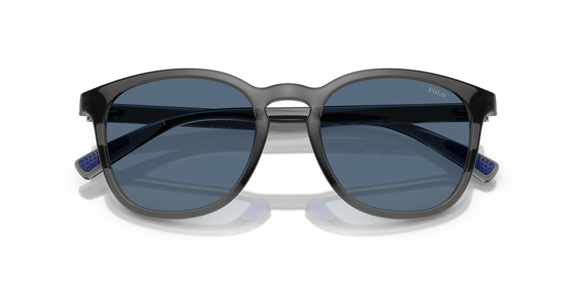 Polo Ralph Lauren PH4222U 579980 Occhiali da sole Iniettato Grigio Blu Rotonda Normale - immagine 2
