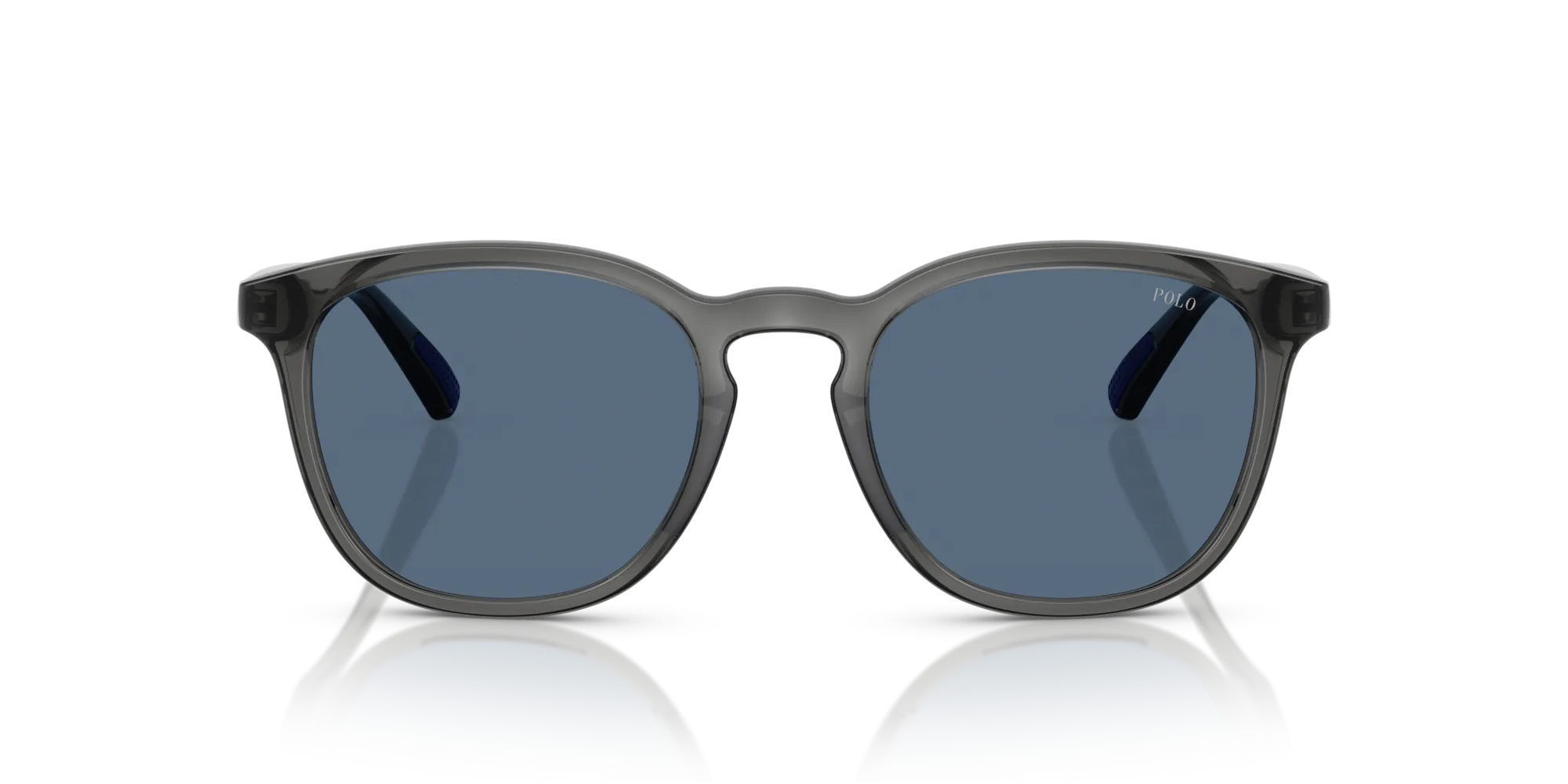 Polo Ralph Lauren PH4222U 579980 Occhiali da sole Iniettato Grigio Blu Rotonda Normale - immagine 3