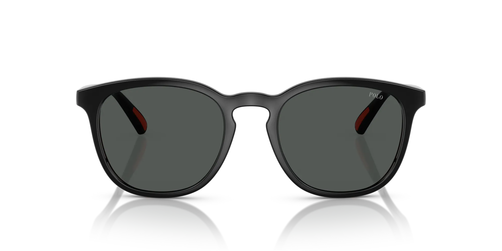 Polo Ralph Lauren PH4222U 500187 Occhiali da sole Iniettato Nero Grigio Rotonda Normale - immagine 3